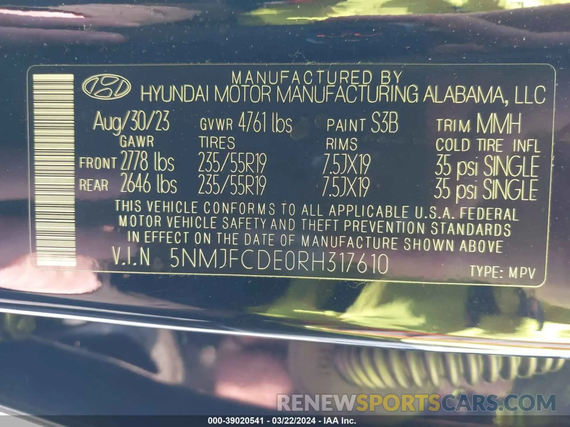 9 Photograph of a damaged car 5NMJFCDE0RH317610 HYUNDAI TUCSON 2024