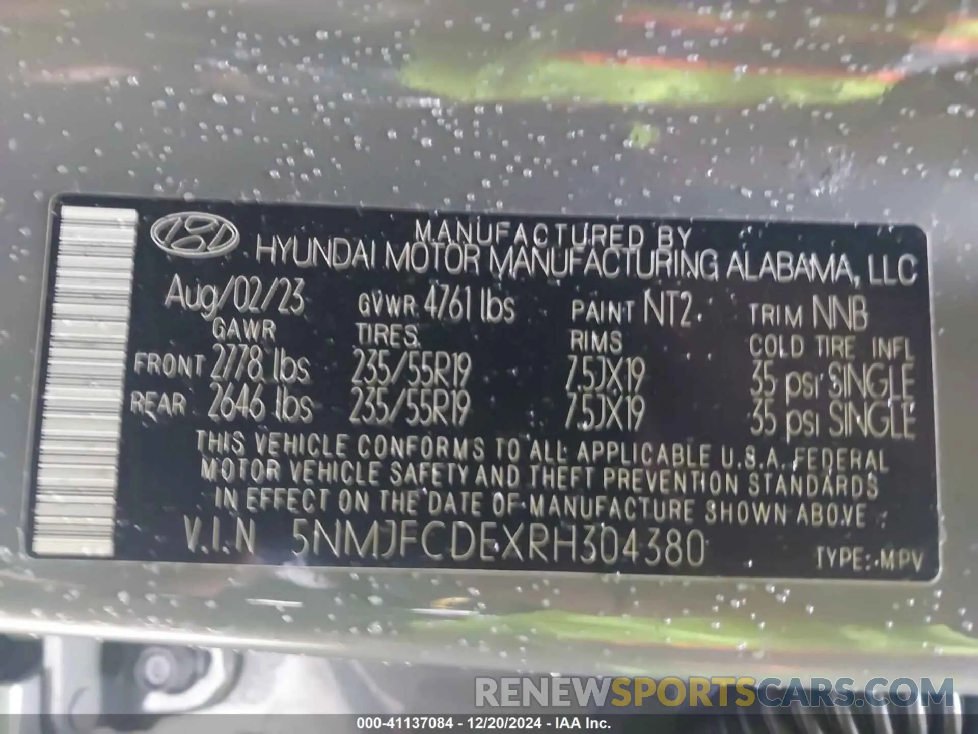 9 Photograph of a damaged car 5NMJFCDEXRH304380 HYUNDAI TUCSON 2024