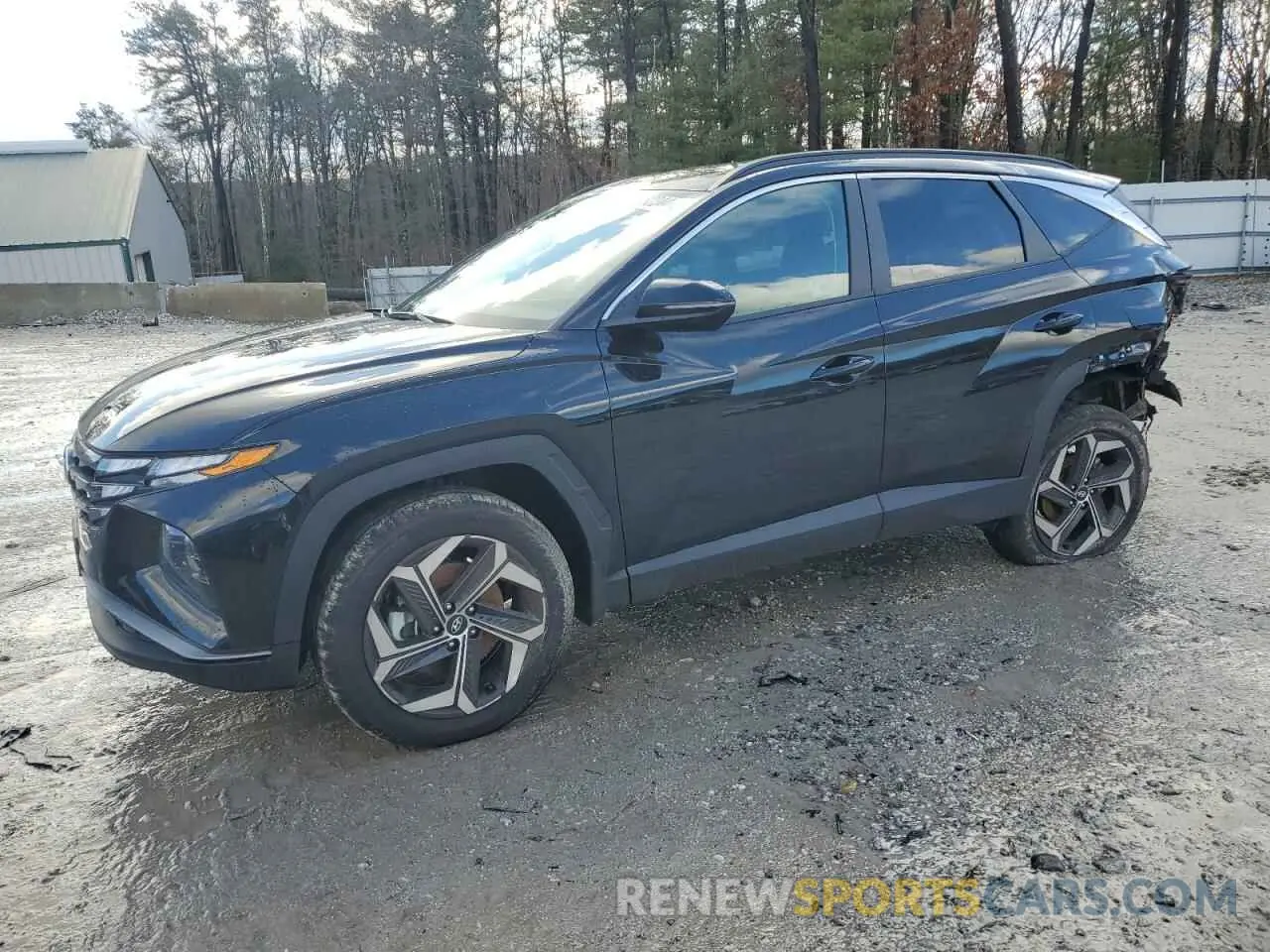 1 Photograph of a damaged car 5NMJFCDEXRH405807 HYUNDAI TUCSON 2024