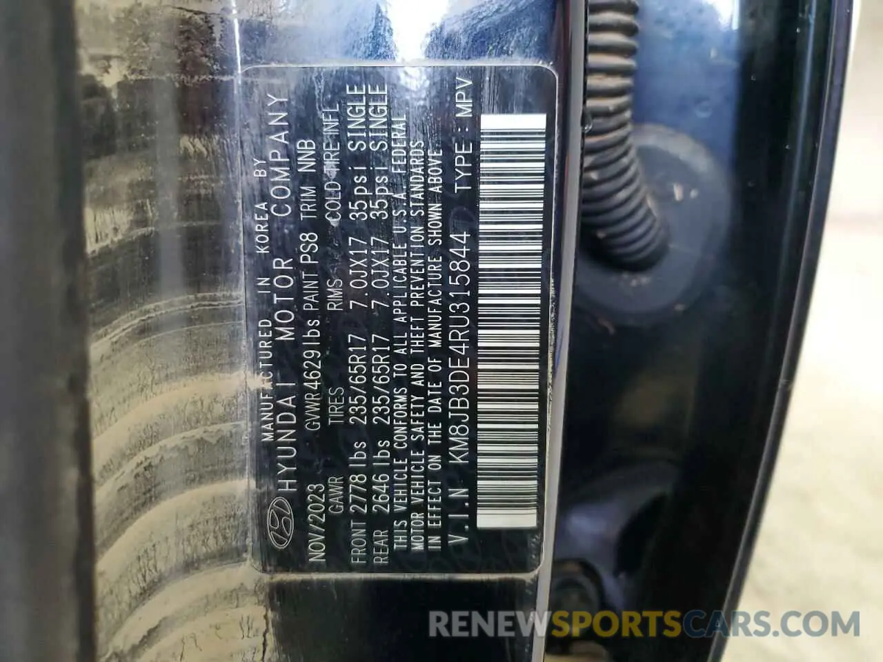 13 Photograph of a damaged car KM8JB3DE4RU315844 HYUNDAI TUCSON 2024