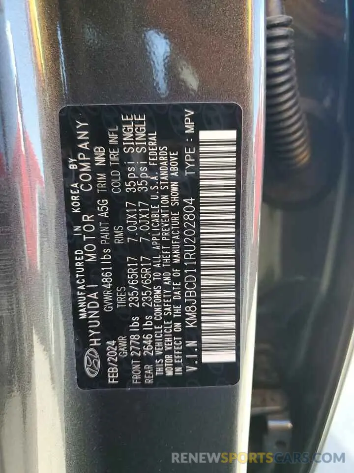 13 Photograph of a damaged car KM8JBCD11RU202804 HYUNDAI TUCSON 2024