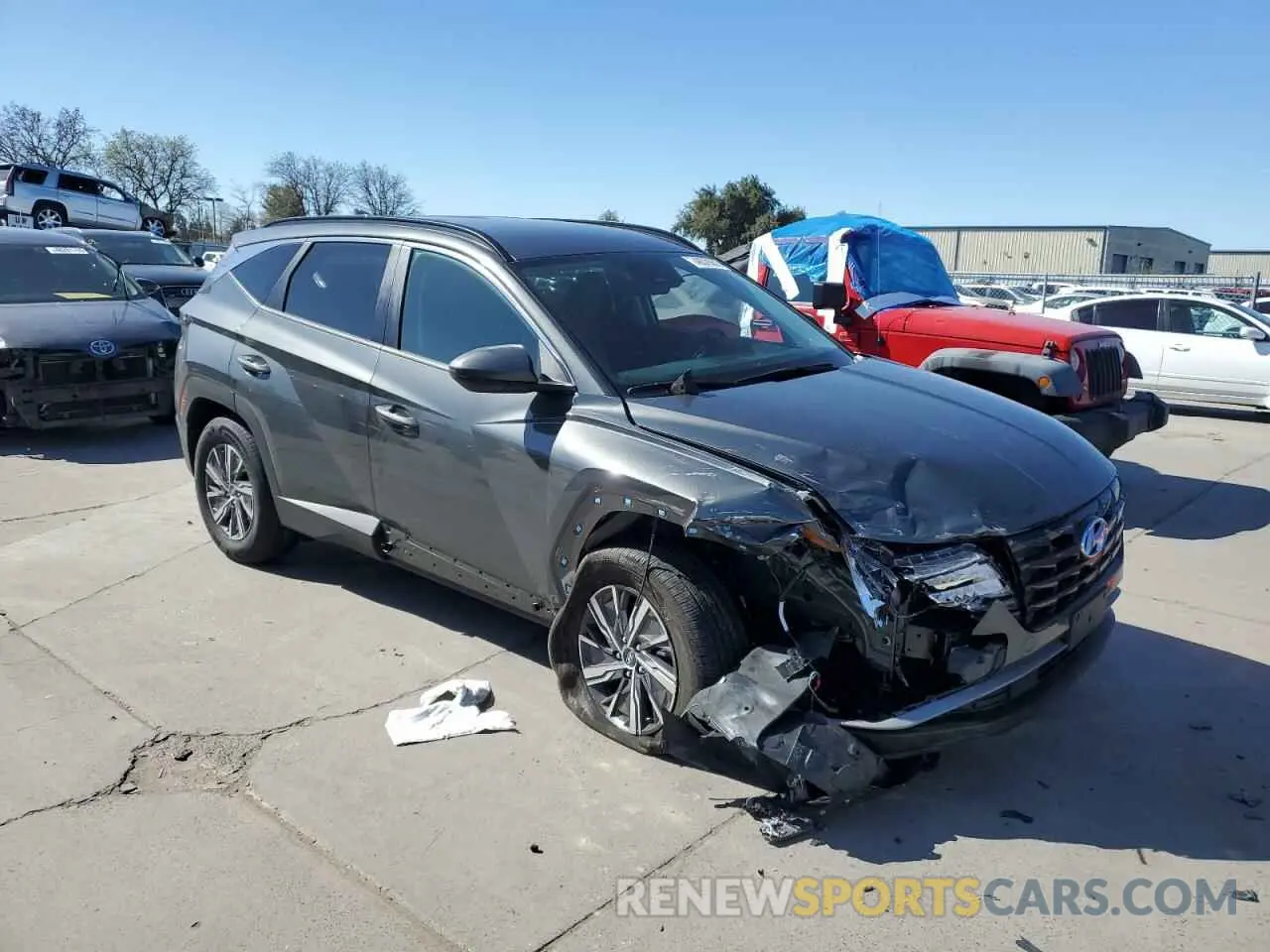 4 Photograph of a damaged car KM8JBCD11RU202804 HYUNDAI TUCSON 2024
