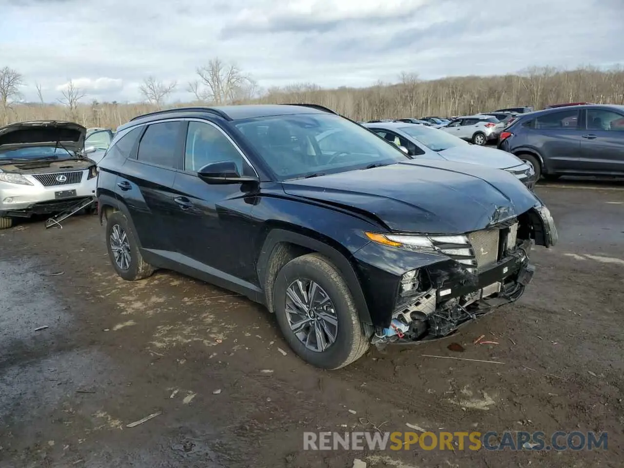 4 Photograph of a damaged car KM8JBCD12RU208563 HYUNDAI TUCSON 2024