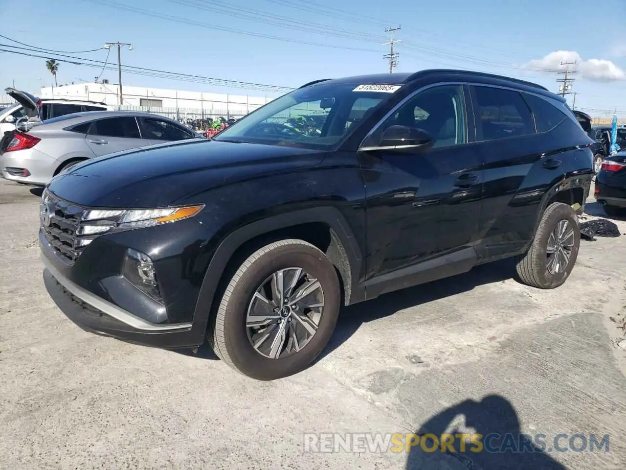 1 Photograph of a damaged car KM8JBCD12RU221779 HYUNDAI TUCSON 2024