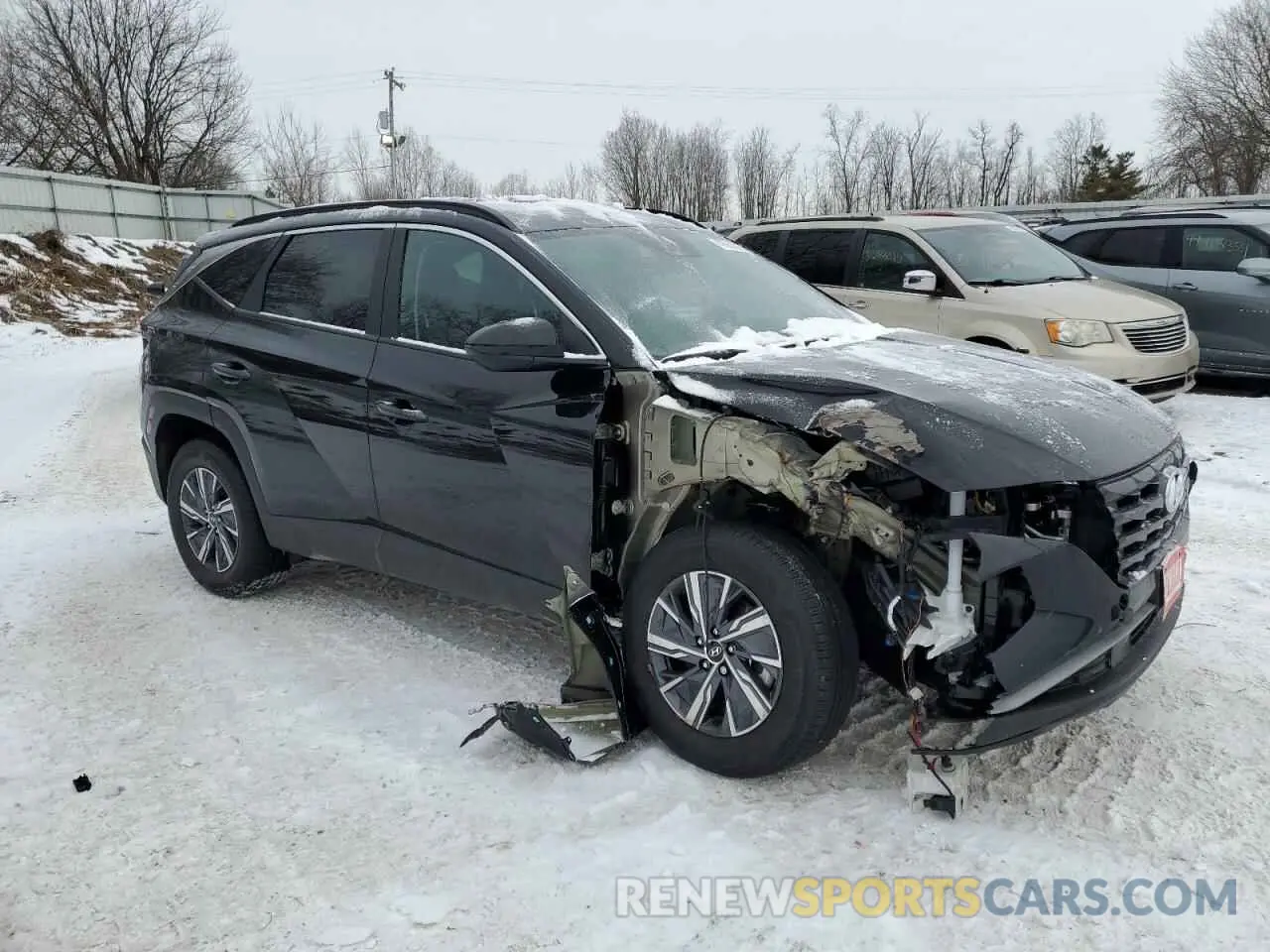 4 Photograph of a damaged car KM8JBCD17RU231000 HYUNDAI TUCSON 2024