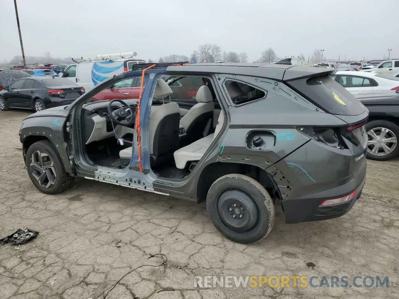 2 Photograph of a damaged car KM8JCCD16RU231129 HYUNDAI TUCSON 2024