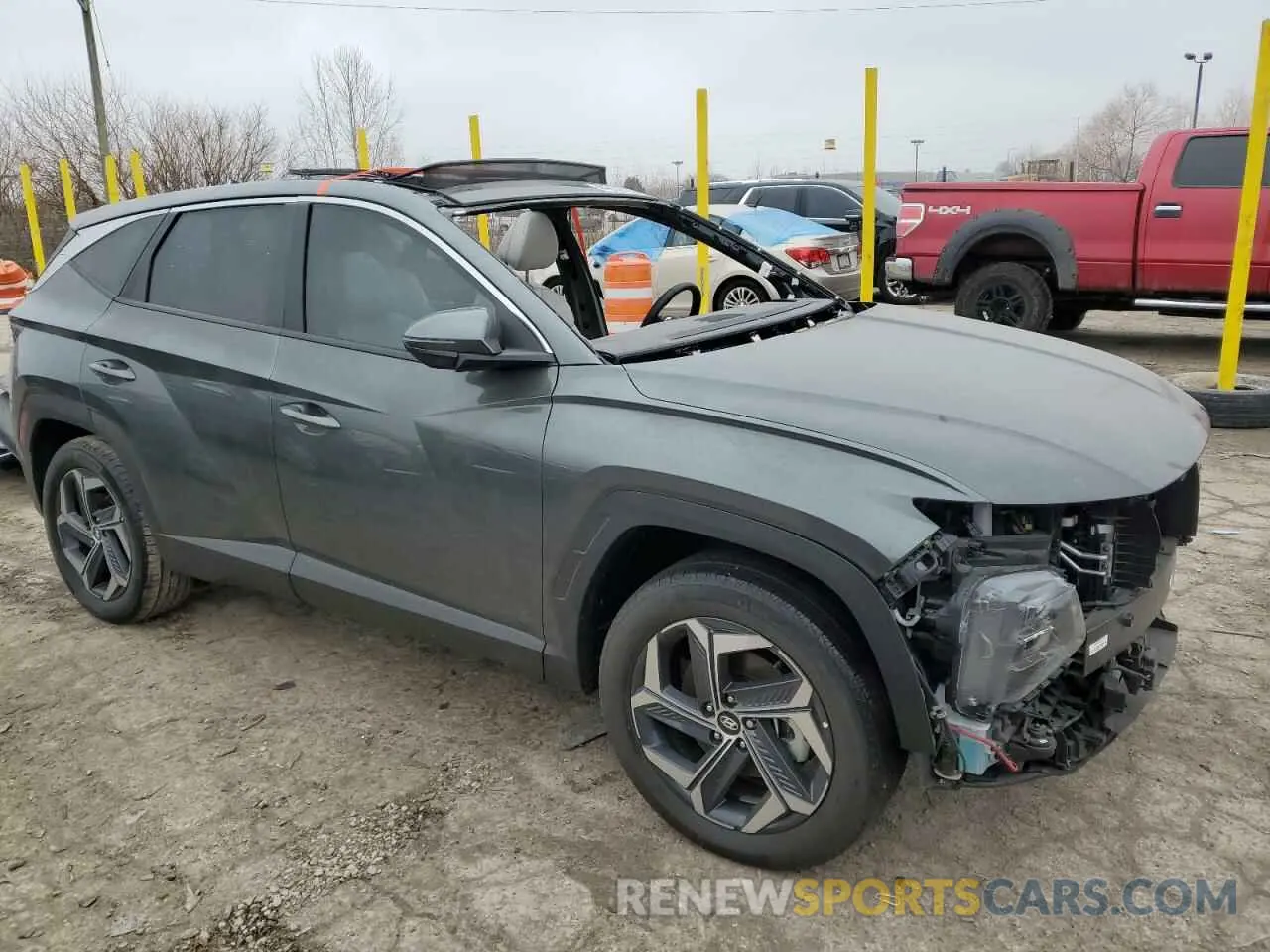 4 Photograph of a damaged car KM8JCCD16RU231129 HYUNDAI TUCSON 2024