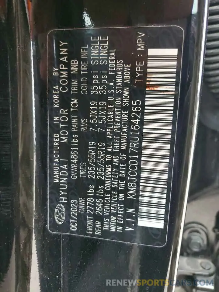 14 Photograph of a damaged car KM8JCCD17RU164265 HYUNDAI TUCSON 2024