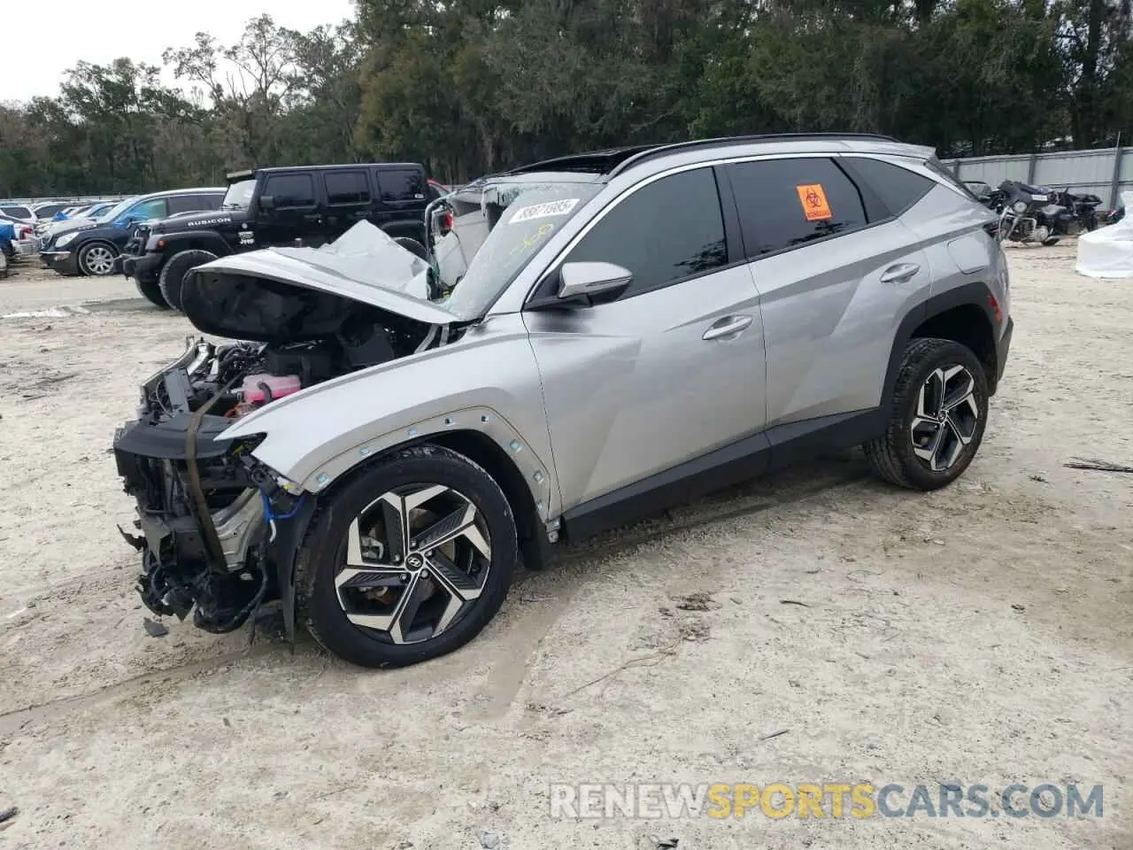 1 Photograph of a damaged car KM8JCCD17RU186024 HYUNDAI TUCSON 2024