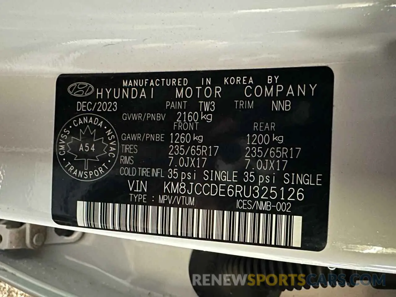 9 Photograph of a damaged car KM8JCCDE6RU325126 HYUNDAI TUCSON 2024