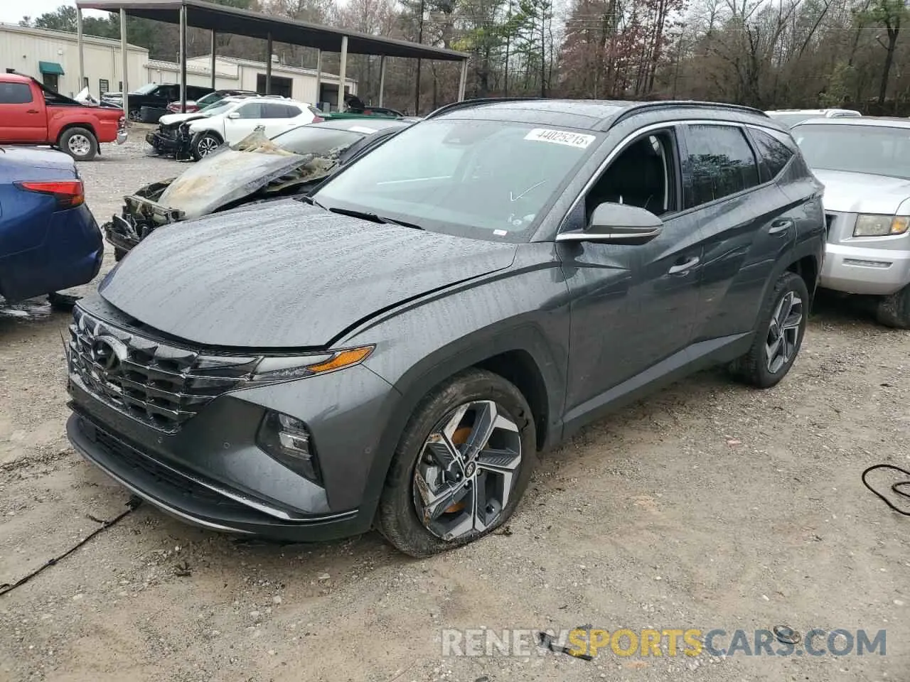 1 Photograph of a damaged car KM8JECD17RU212583 HYUNDAI TUCSON 2024