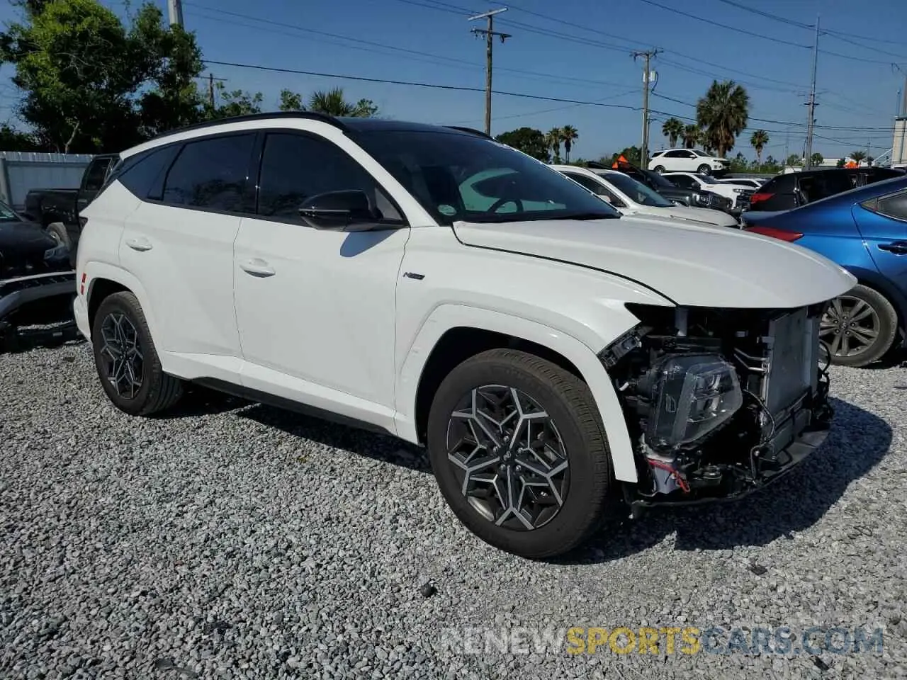 4 Photograph of a damaged car KM8JFCD13RU194290 HYUNDAI TUCSON 2024