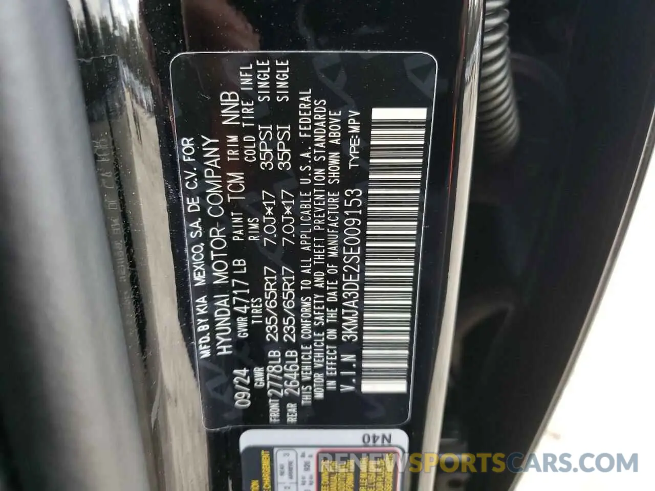 13 Photograph of a damaged car 3KMJA3DE2SE009153 HYUNDAI TUCSON 2025