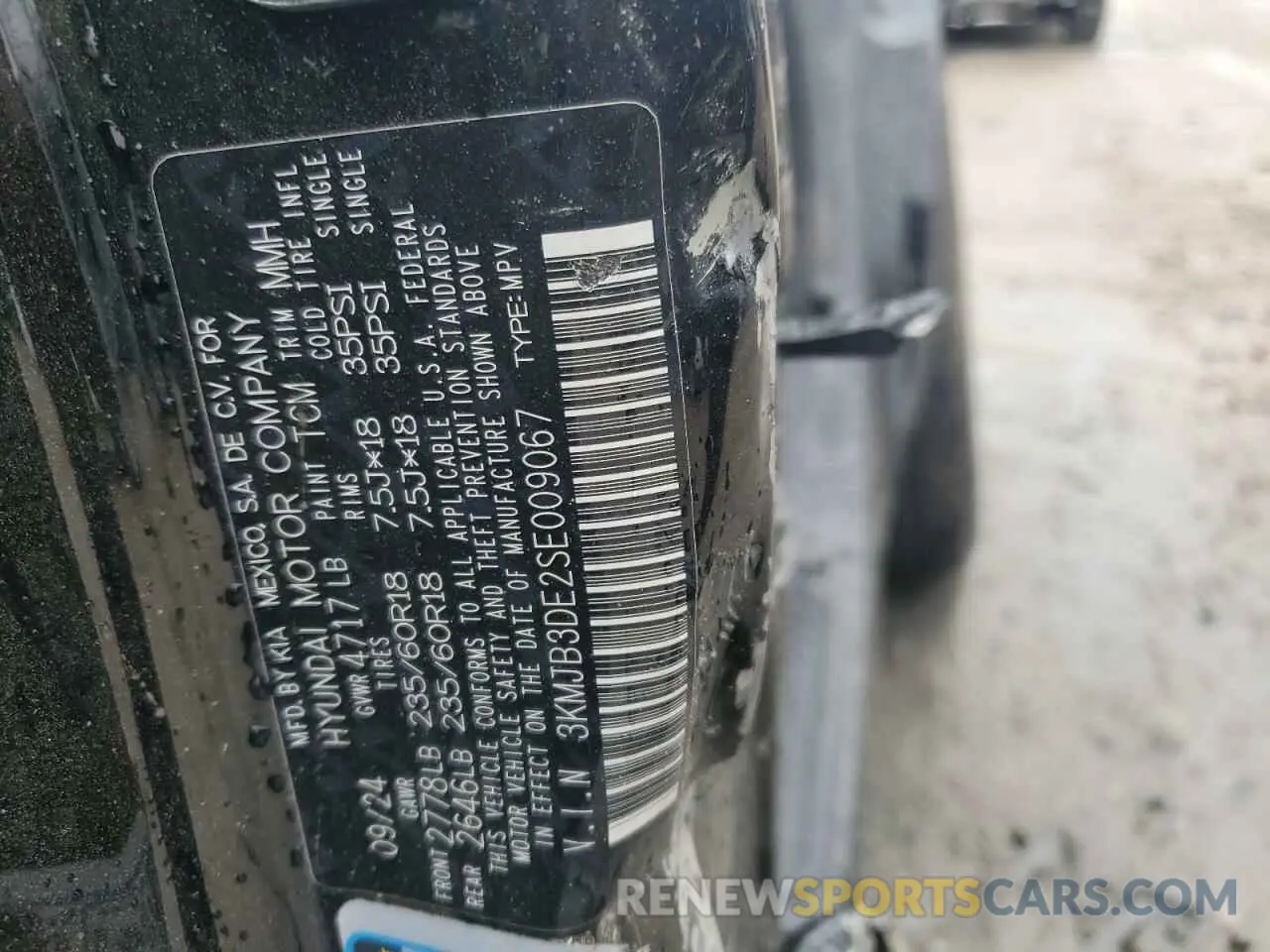 14 Photograph of a damaged car 3KMJB3DE2SE009067 HYUNDAI TUCSON 2025