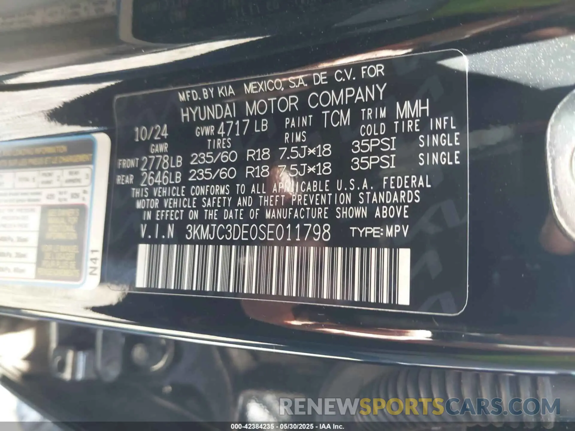 9 Photograph of a damaged car 3KMJC3DE0SE011798 HYUNDAI TUCSON 2025