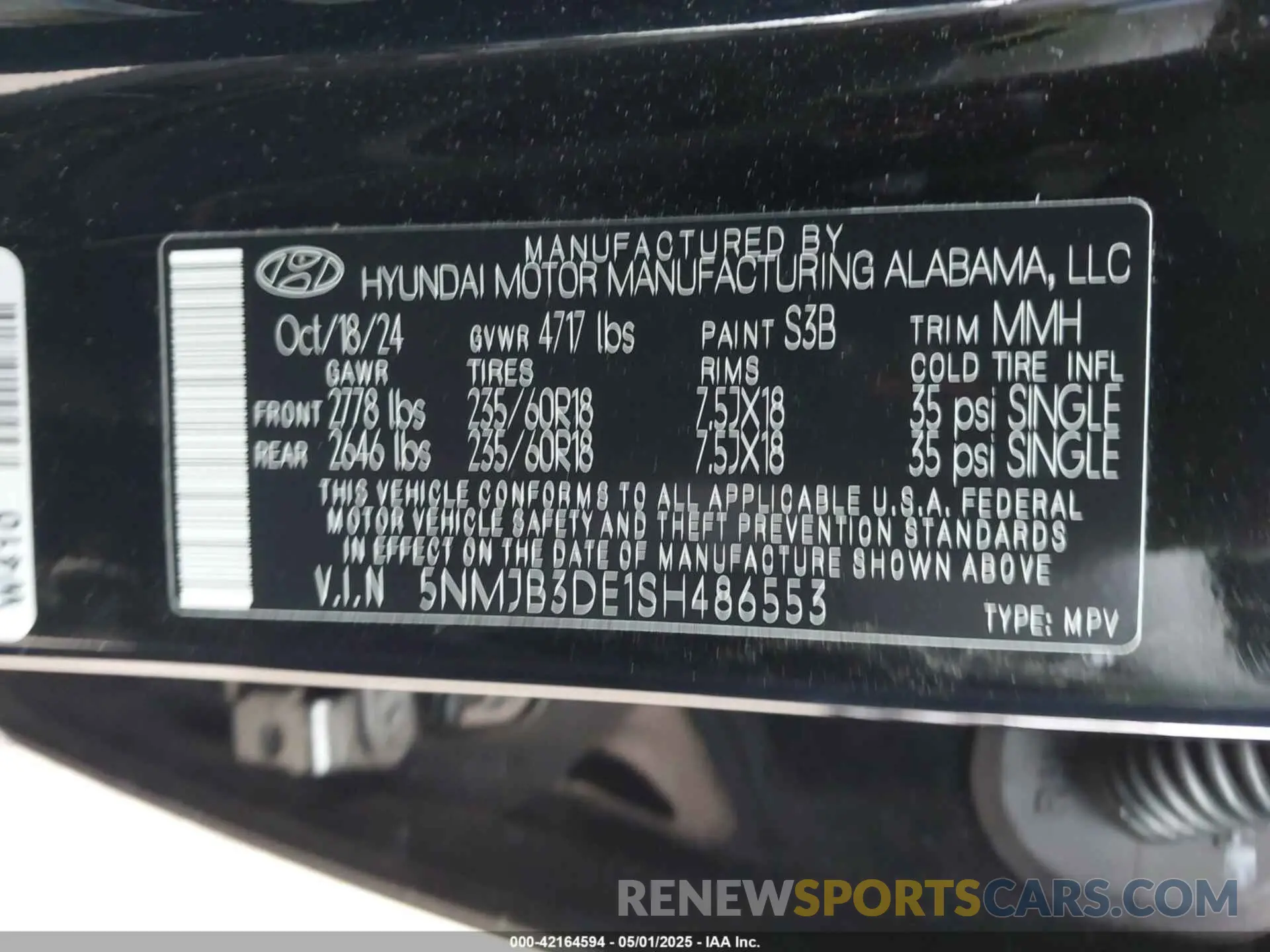 9 Photograph of a damaged car 5NMJB3DE1SH486553 HYUNDAI TUCSON 2025