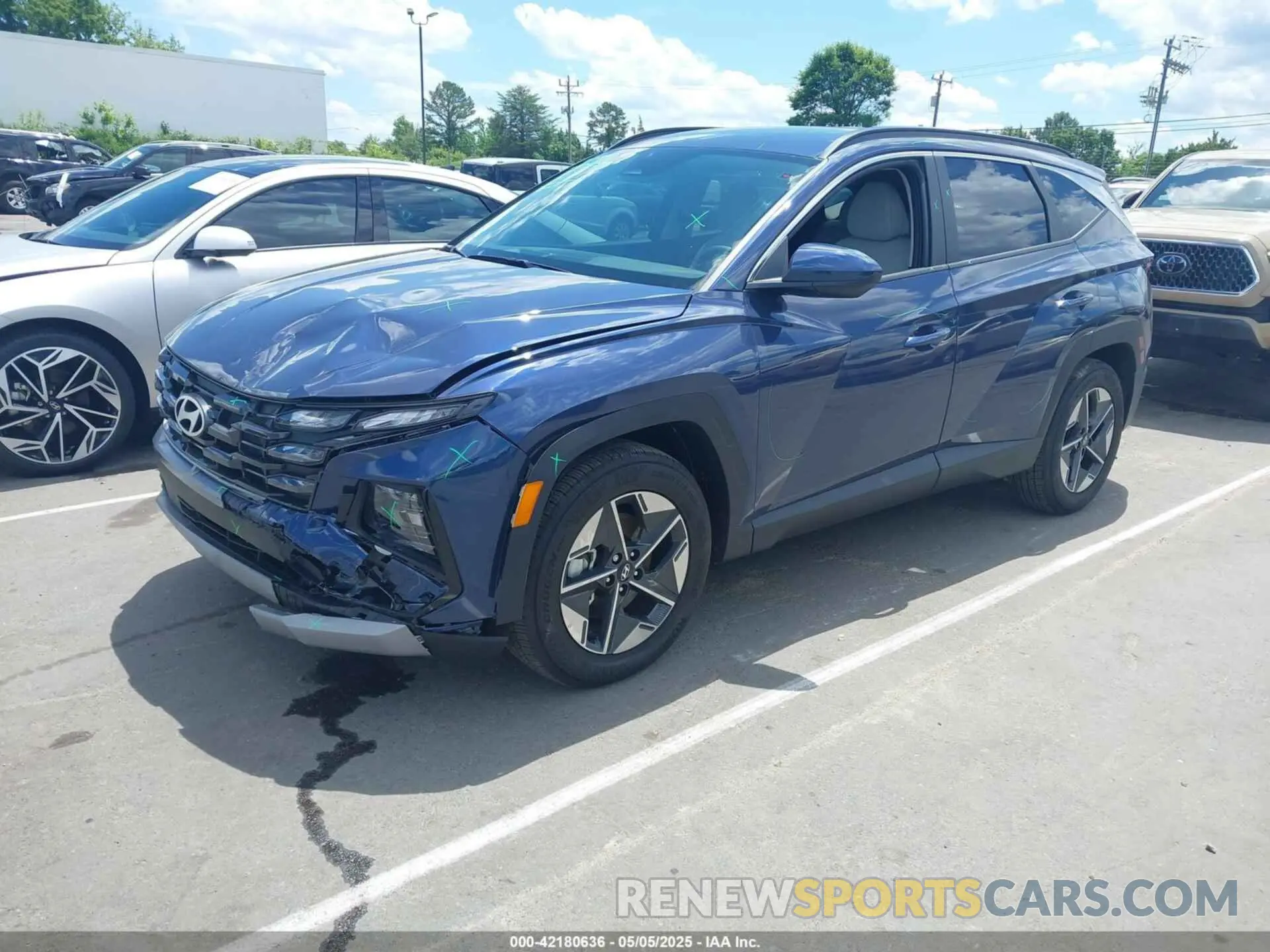 2 Photograph of a damaged car 5NMJB3DE8SH442095 HYUNDAI TUCSON 2025