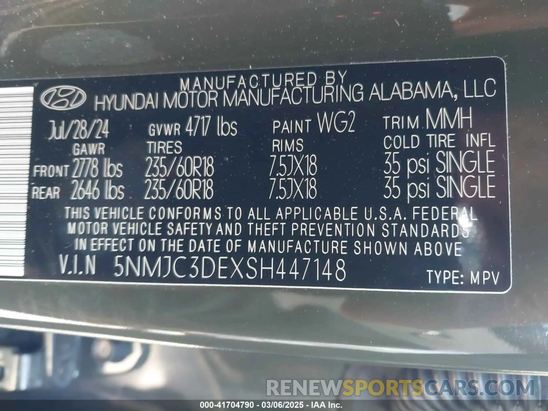 9 Photograph of a damaged car 5NMJC3DEXSH447148 HYUNDAI TUCSON 2025