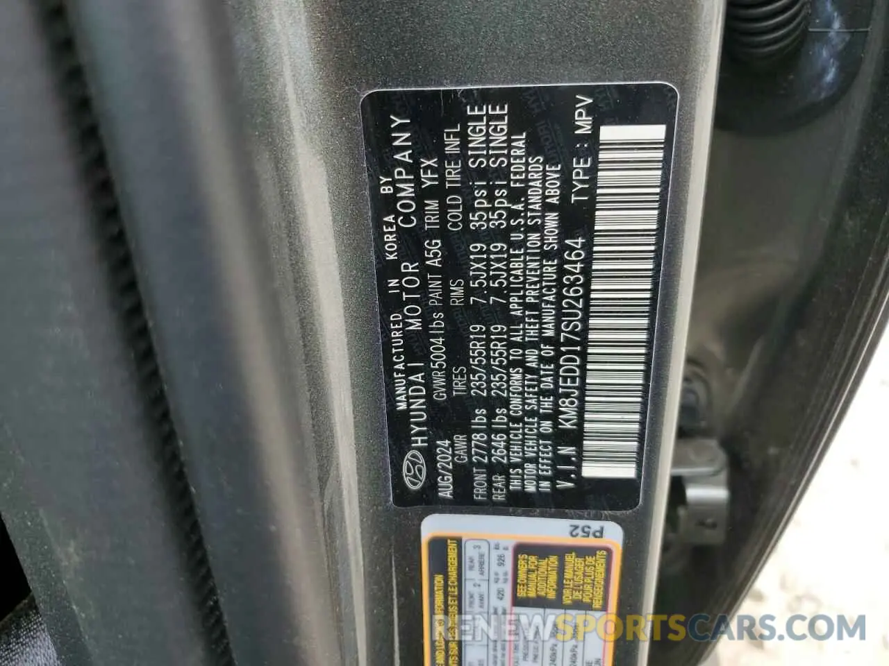 13 Photograph of a damaged car KM8JEDD17SU263464 HYUNDAI TUCSON 2025