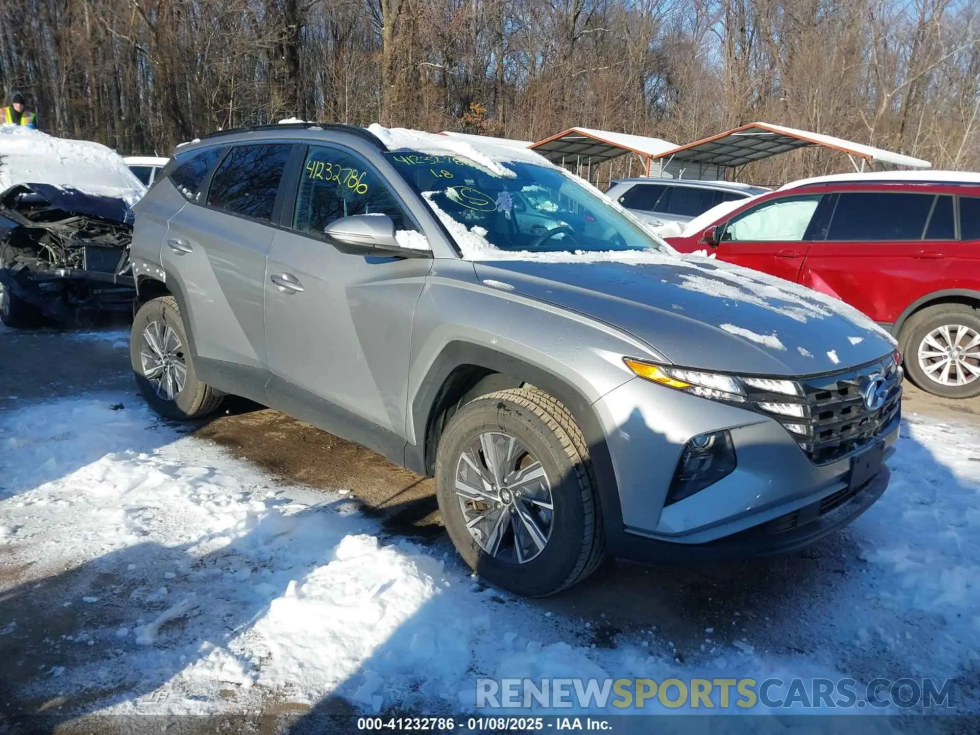 1 Photograph of a damaged car KM8JBCA13NU080963 HYUNDAI TUCSON HYBRID 2022