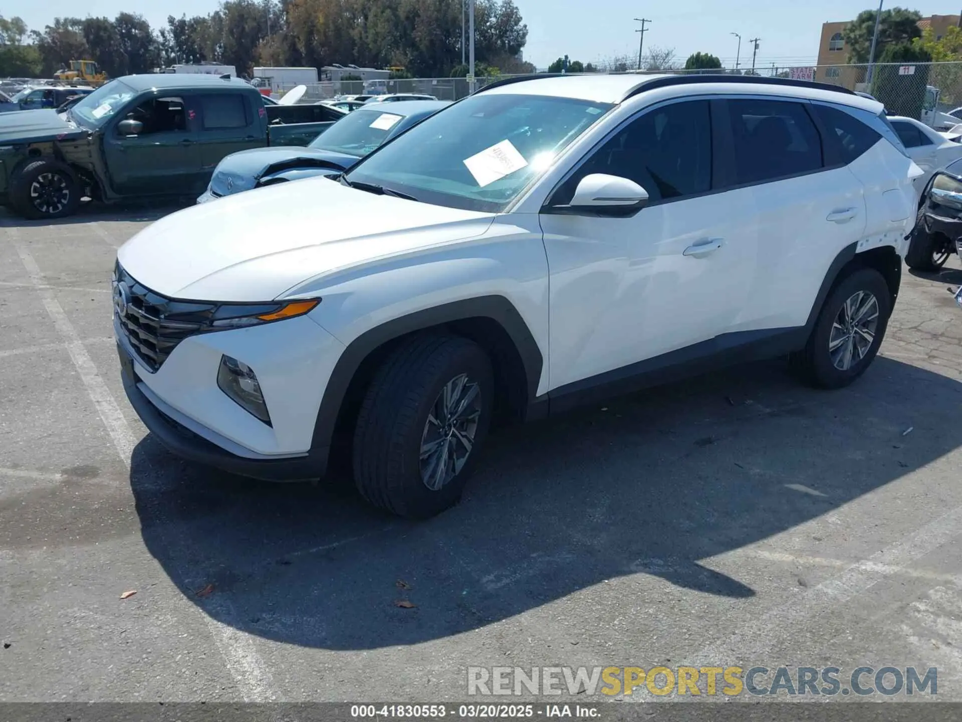 2 Photograph of a damaged car KM8JBCA19NU022291 HYUNDAI TUCSON HYBRID 2022