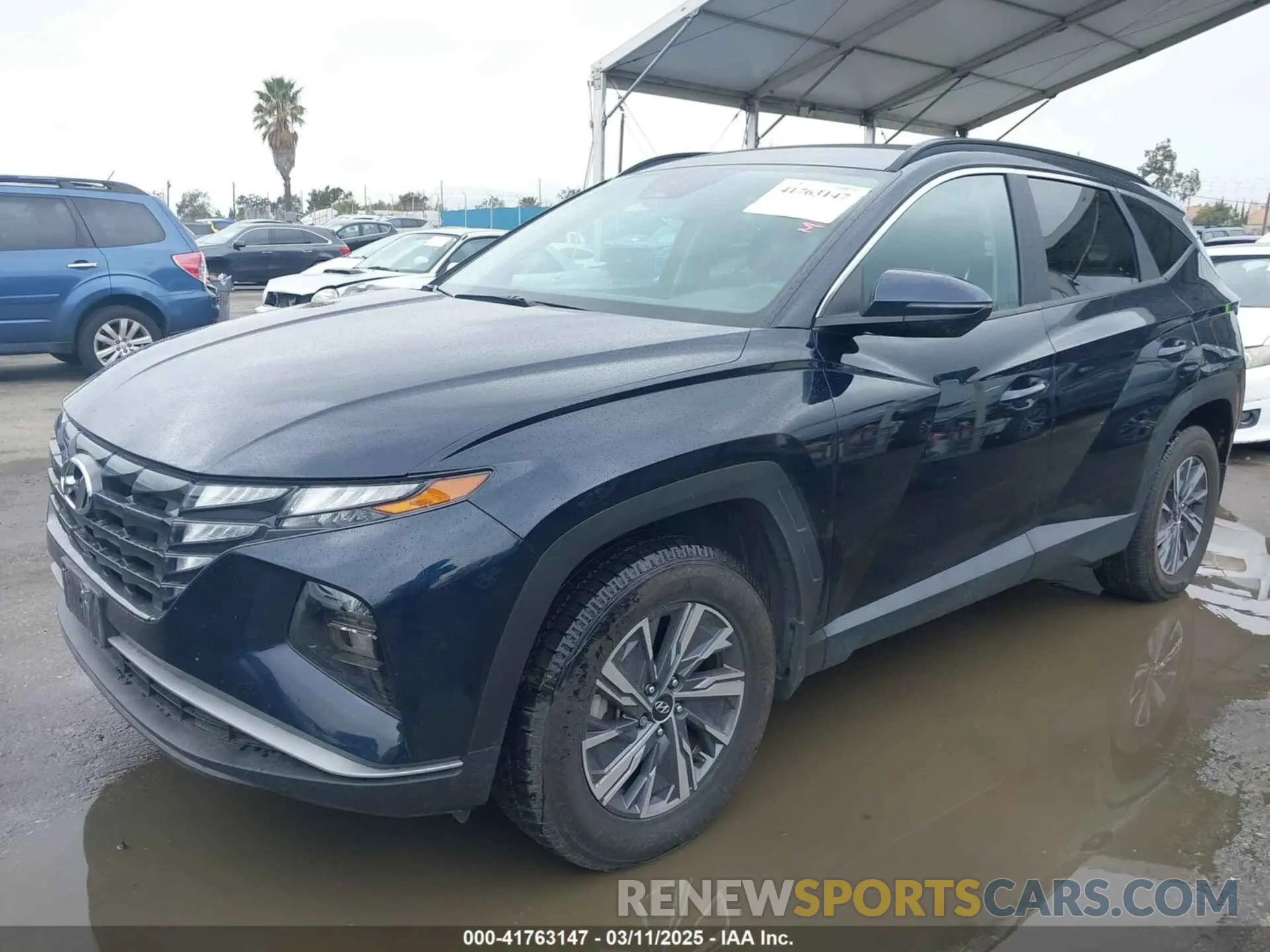 2 Photograph of a damaged car KM8JBCA19NU030360 HYUNDAI TUCSON HYBRID 2022