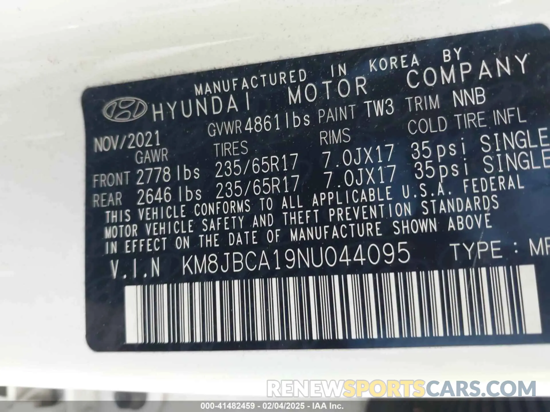 9 Photograph of a damaged car KM8JBCA19NU044095 HYUNDAI TUCSON HYBRID 2022
