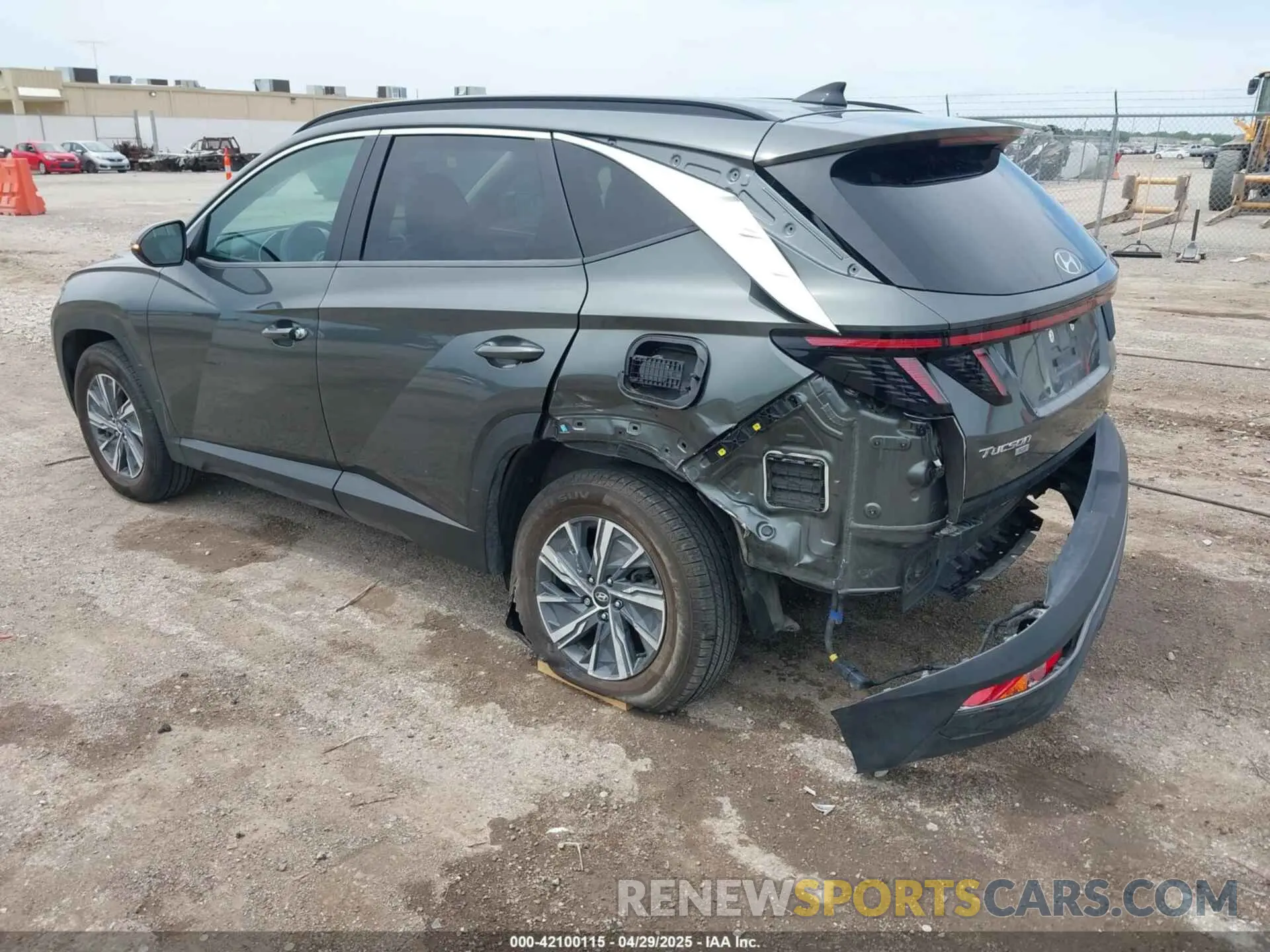 3 Photograph of a damaged car KM8JBCA1XNU025099 HYUNDAI TUCSON HYBRID 2022
