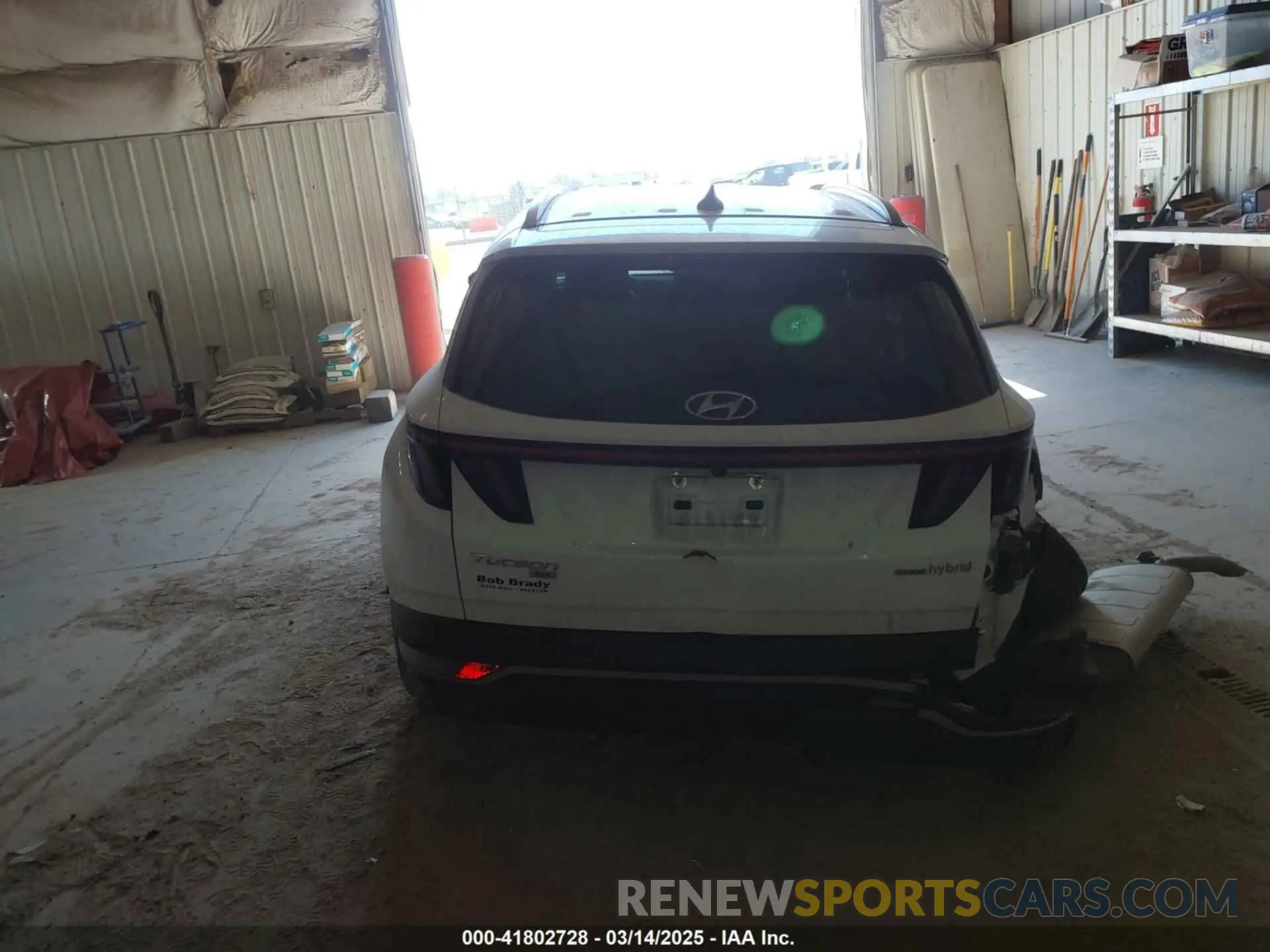 16 Photograph of a damaged car KM8JBCA1XNU029511 HYUNDAI TUCSON HYBRID 2022