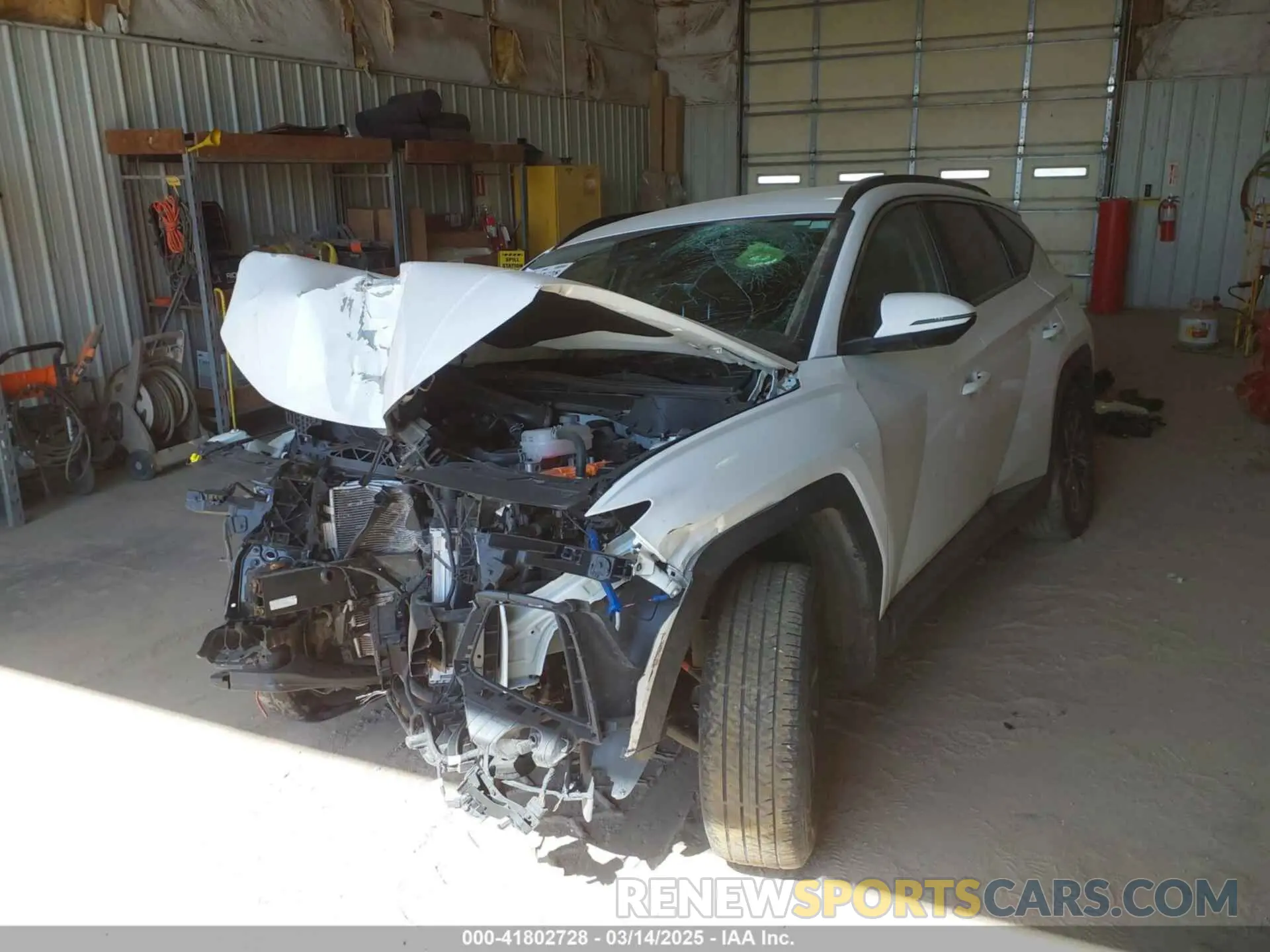 2 Photograph of a damaged car KM8JBCA1XNU029511 HYUNDAI TUCSON HYBRID 2022