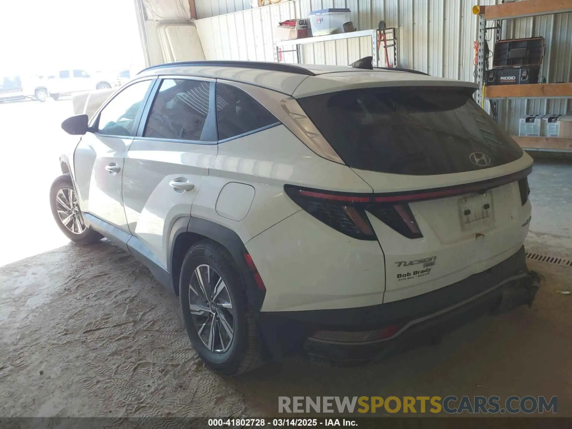 3 Photograph of a damaged car KM8JBCA1XNU029511 HYUNDAI TUCSON HYBRID 2022