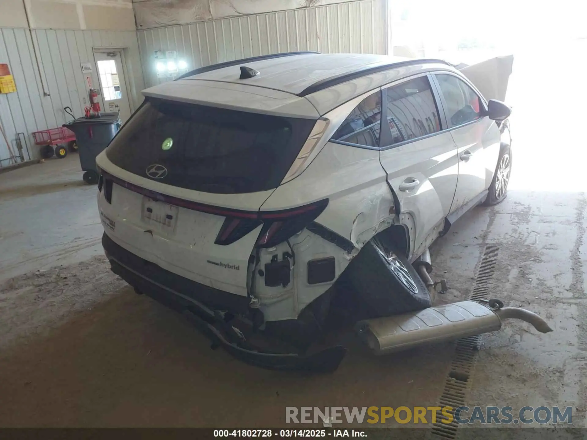 4 Photograph of a damaged car KM8JBCA1XNU029511 HYUNDAI TUCSON HYBRID 2022