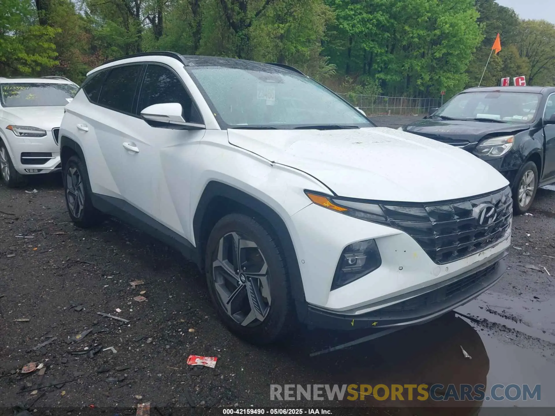 1 Photograph of a damaged car KM8JECA10NU060726 HYUNDAI TUCSON HYBRID 2022