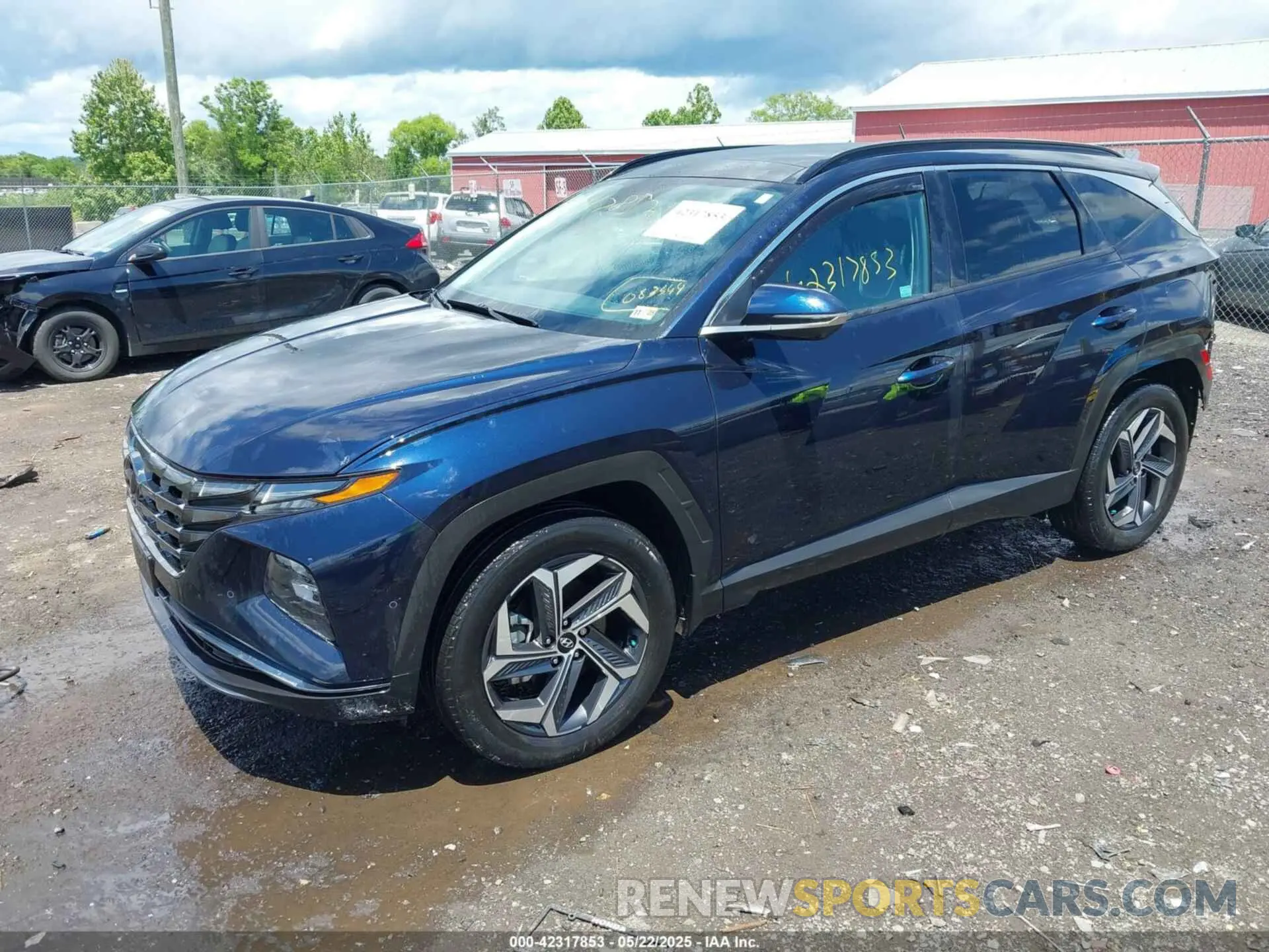 2 Photograph of a damaged car KM8JECA12NU083344 HYUNDAI TUCSON HYBRID 2022