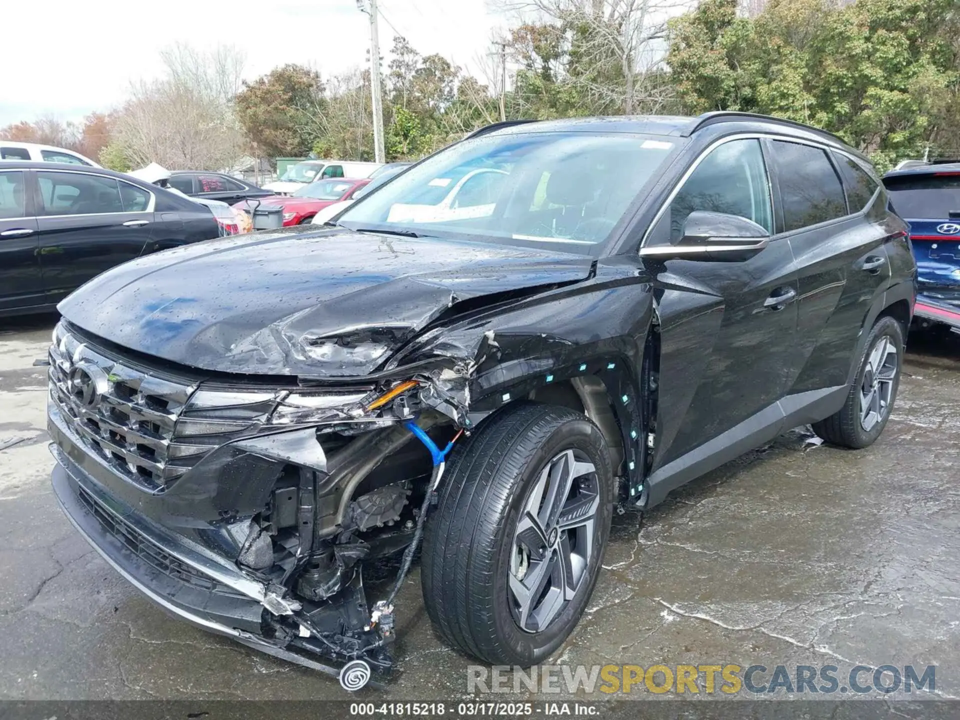 2 Photograph of a damaged car KM8JECA14NU074628 HYUNDAI TUCSON HYBRID 2022