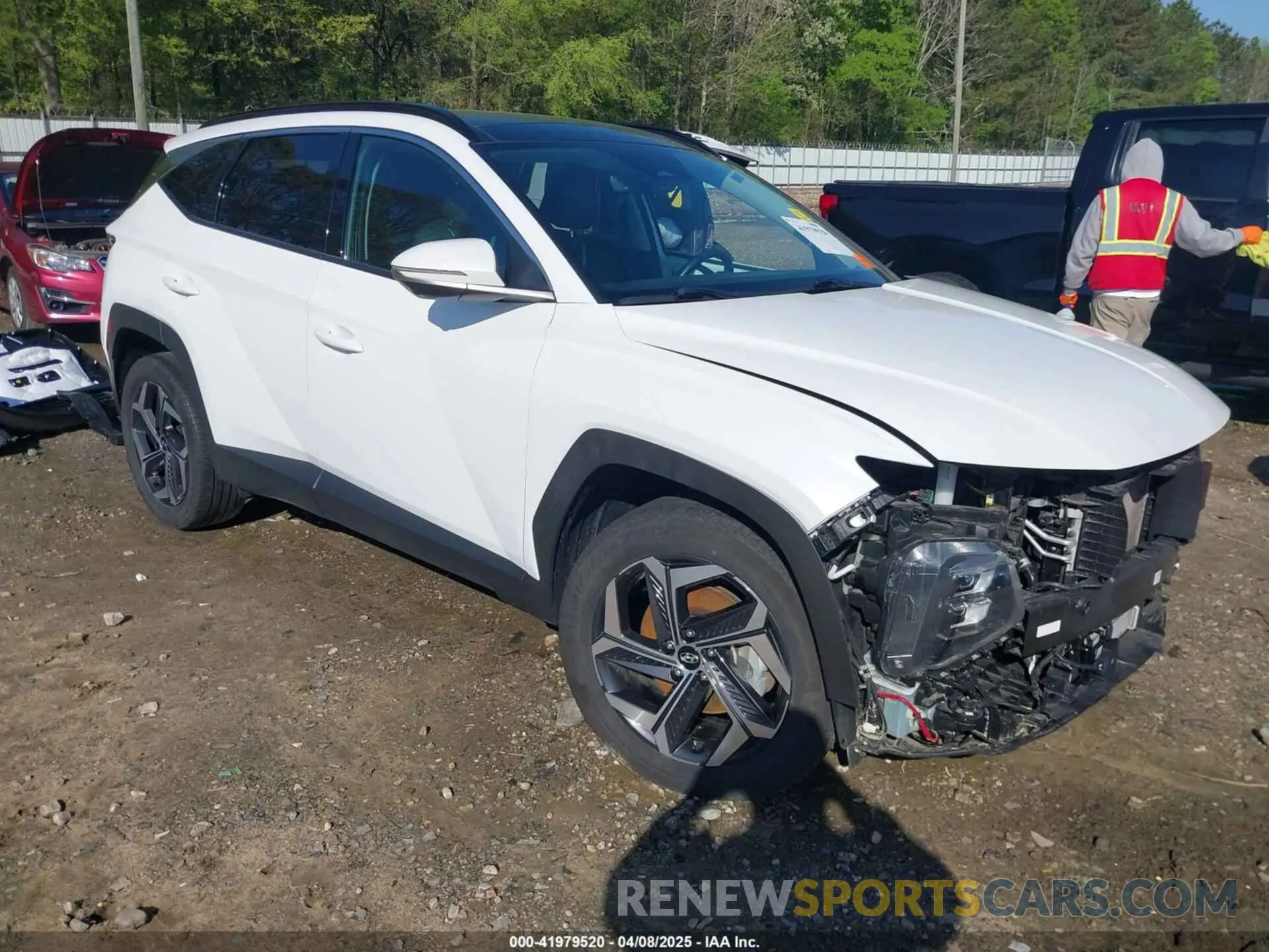 1 Photograph of a damaged car KM8JECA14NU079960 HYUNDAI TUCSON HYBRID 2022