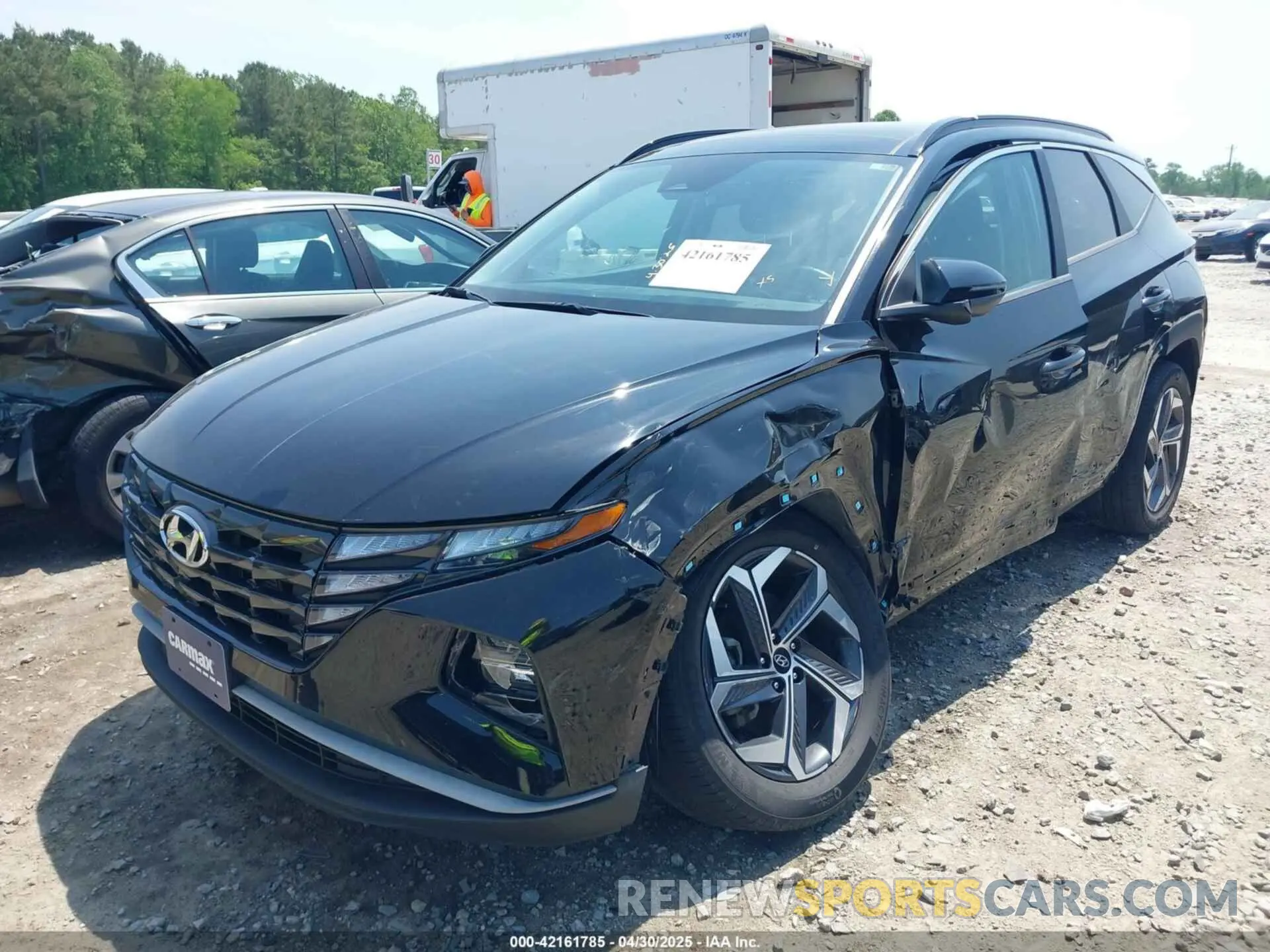 2 Photograph of a damaged car KM8JFCA10NU035693 HYUNDAI TUCSON HYBRID 2022
