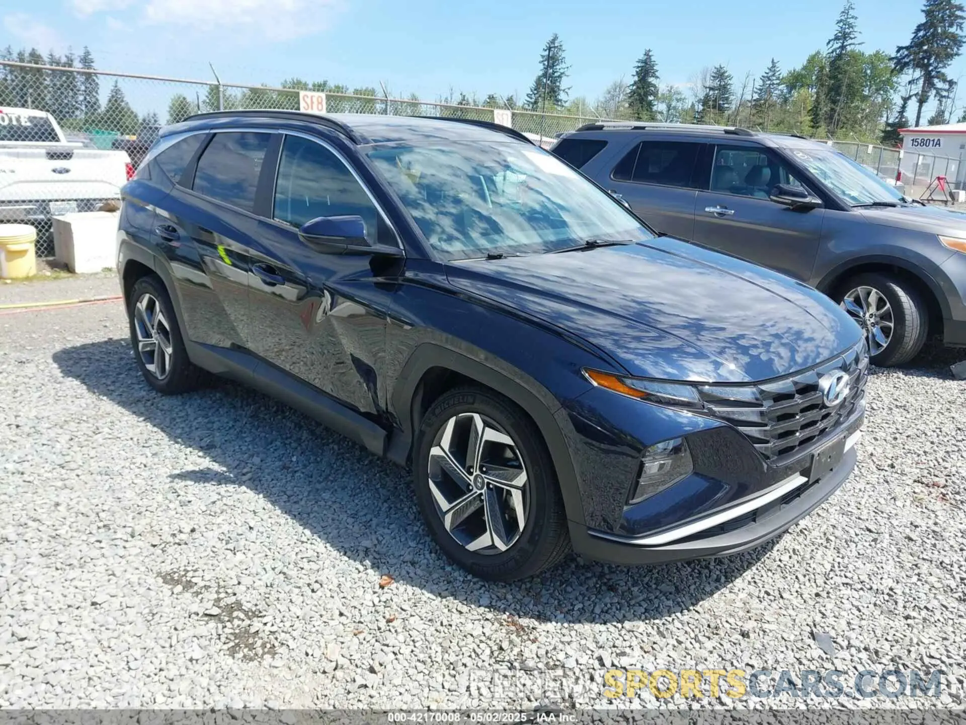 1 Photograph of a damaged car KM8JFCA11NU026291 HYUNDAI TUCSON HYBRID 2022