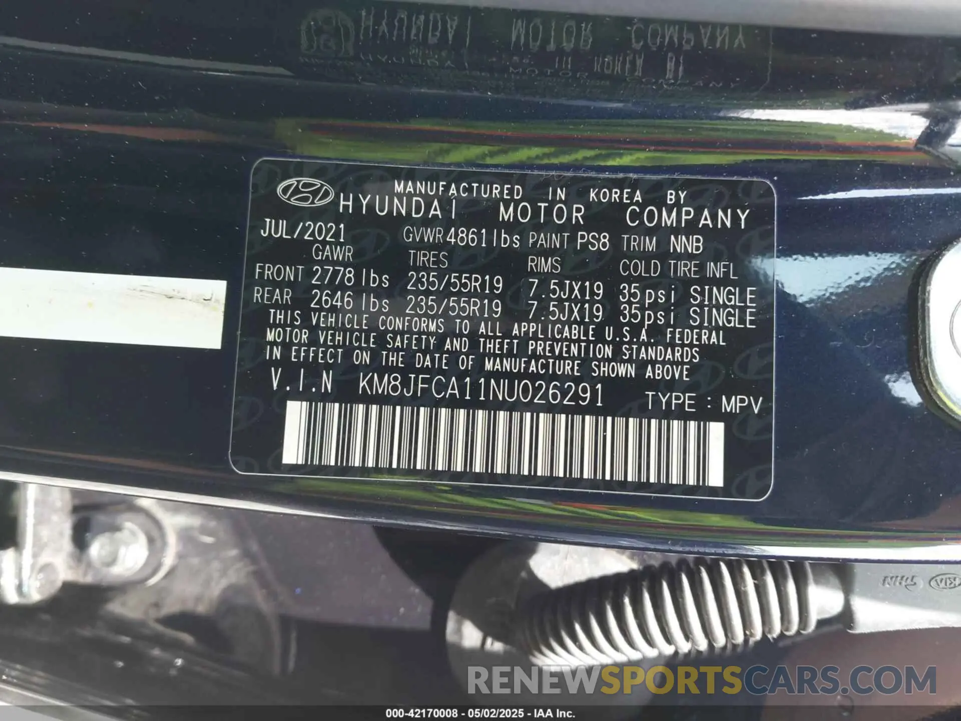 9 Photograph of a damaged car KM8JFCA11NU026291 HYUNDAI TUCSON HYBRID 2022