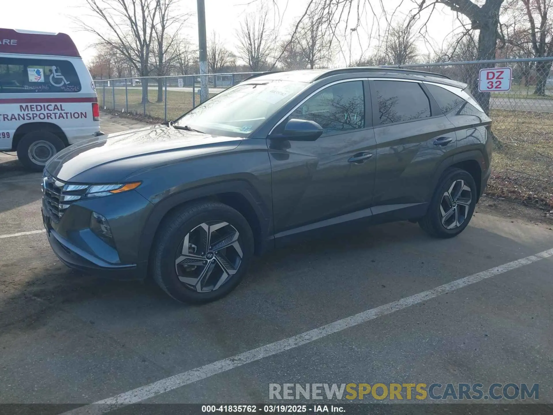 2 Photograph of a damaged car KM8JFCA11NU035850 HYUNDAI TUCSON HYBRID 2022