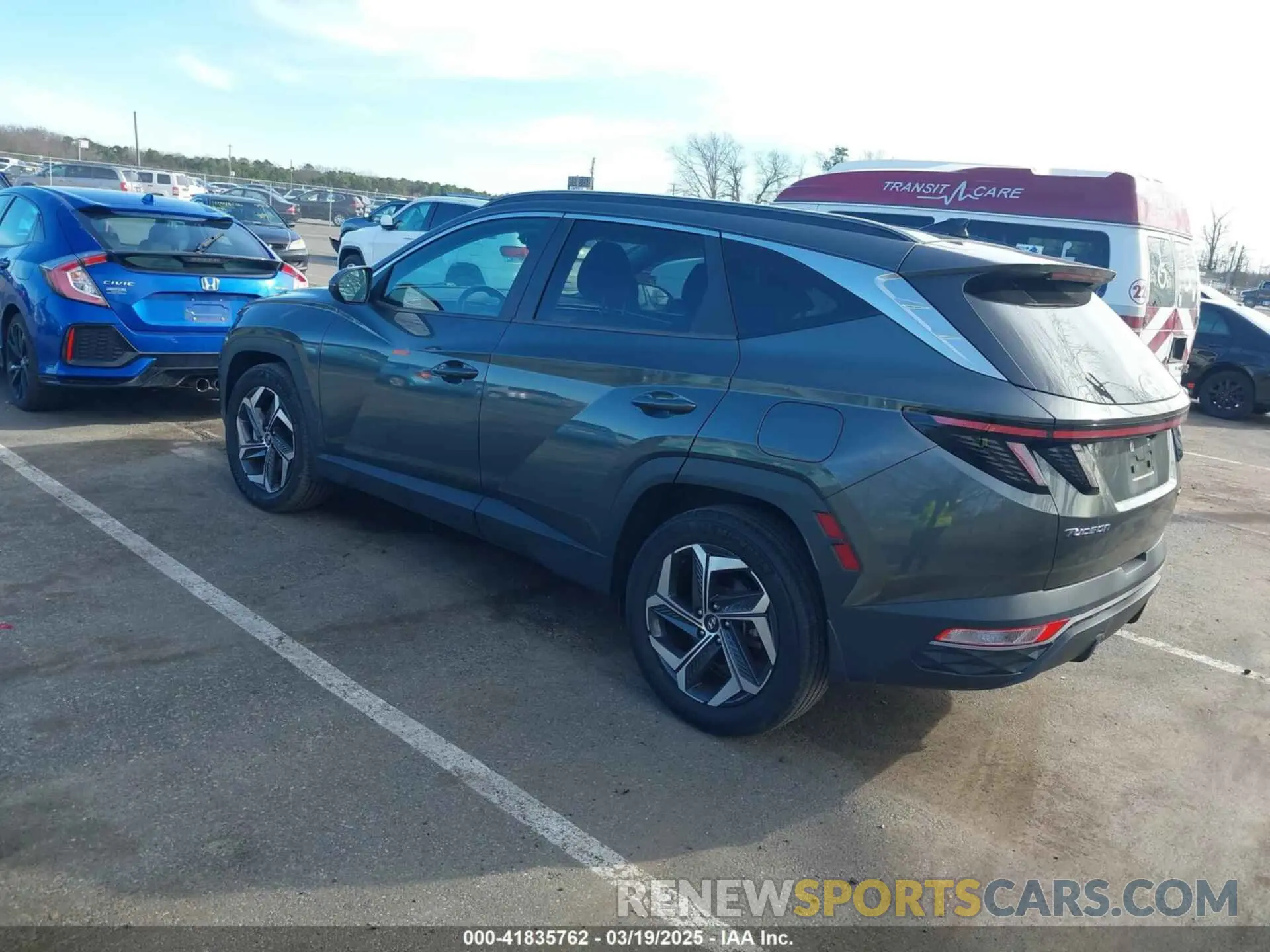 3 Photograph of a damaged car KM8JFCA11NU035850 HYUNDAI TUCSON HYBRID 2022