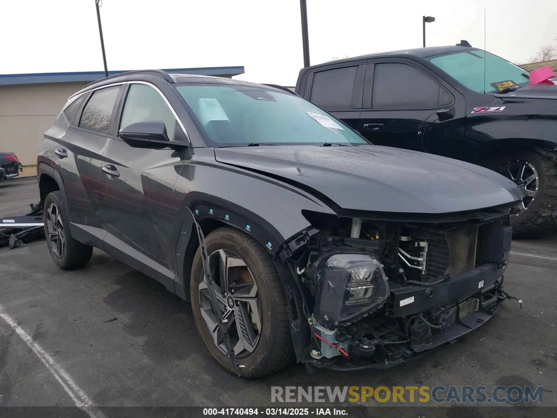 1 Photograph of a damaged car KM8JFCA11NU074986 HYUNDAI TUCSON HYBRID 2022