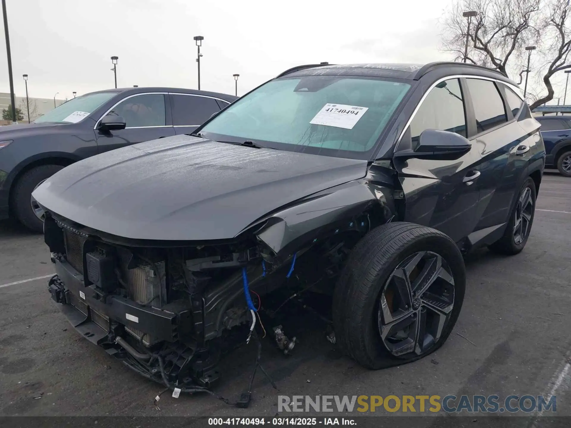 2 Photograph of a damaged car KM8JFCA11NU074986 HYUNDAI TUCSON HYBRID 2022