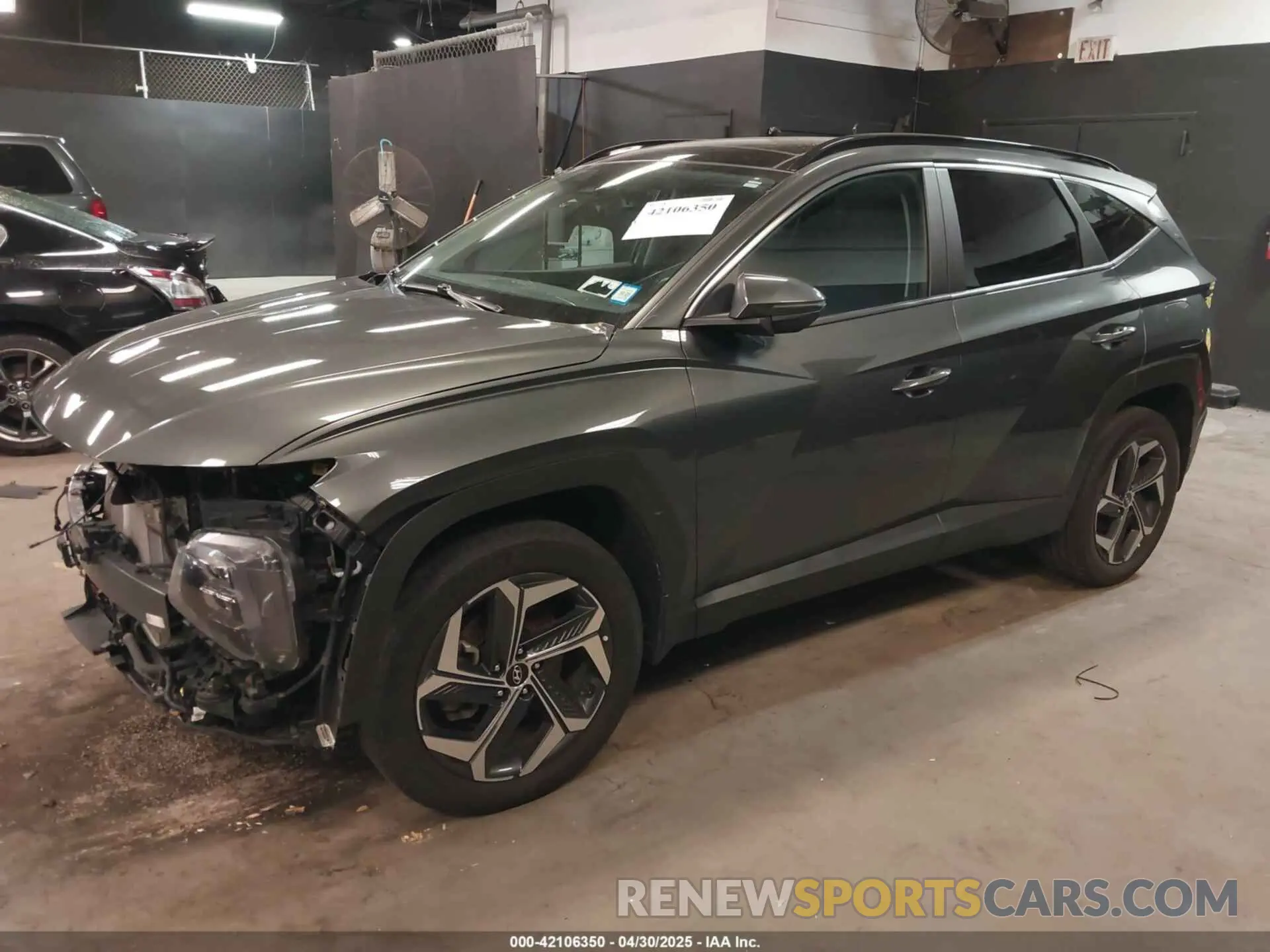 2 Photograph of a damaged car KM8JFCA11NU080691 HYUNDAI TUCSON HYBRID 2022