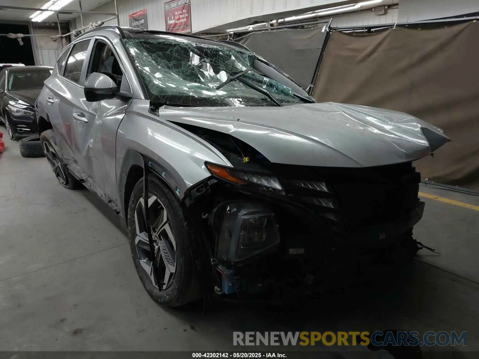 1 Photograph of a damaged car KM8JFCA14NU058491 HYUNDAI TUCSON HYBRID 2022