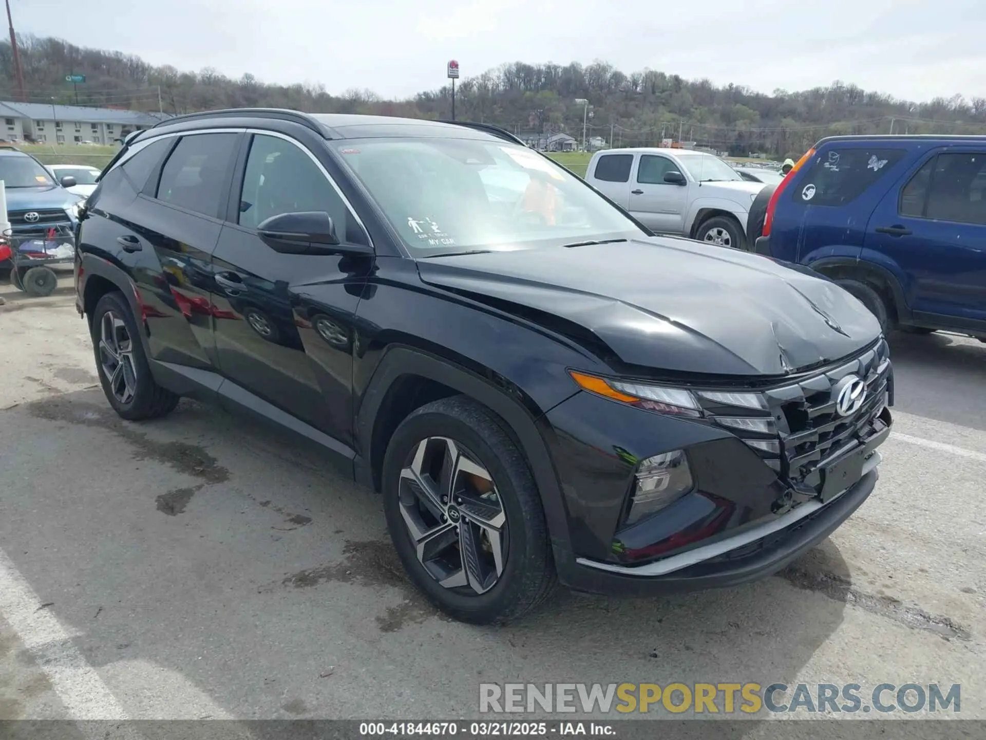 1 Photograph of a damaged car KM8JFCA17NU041846 HYUNDAI TUCSON HYBRID 2022