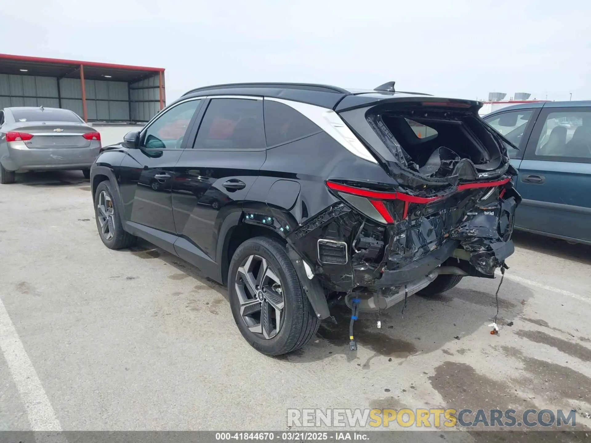 3 Photograph of a damaged car KM8JFCA17NU041846 HYUNDAI TUCSON HYBRID 2022