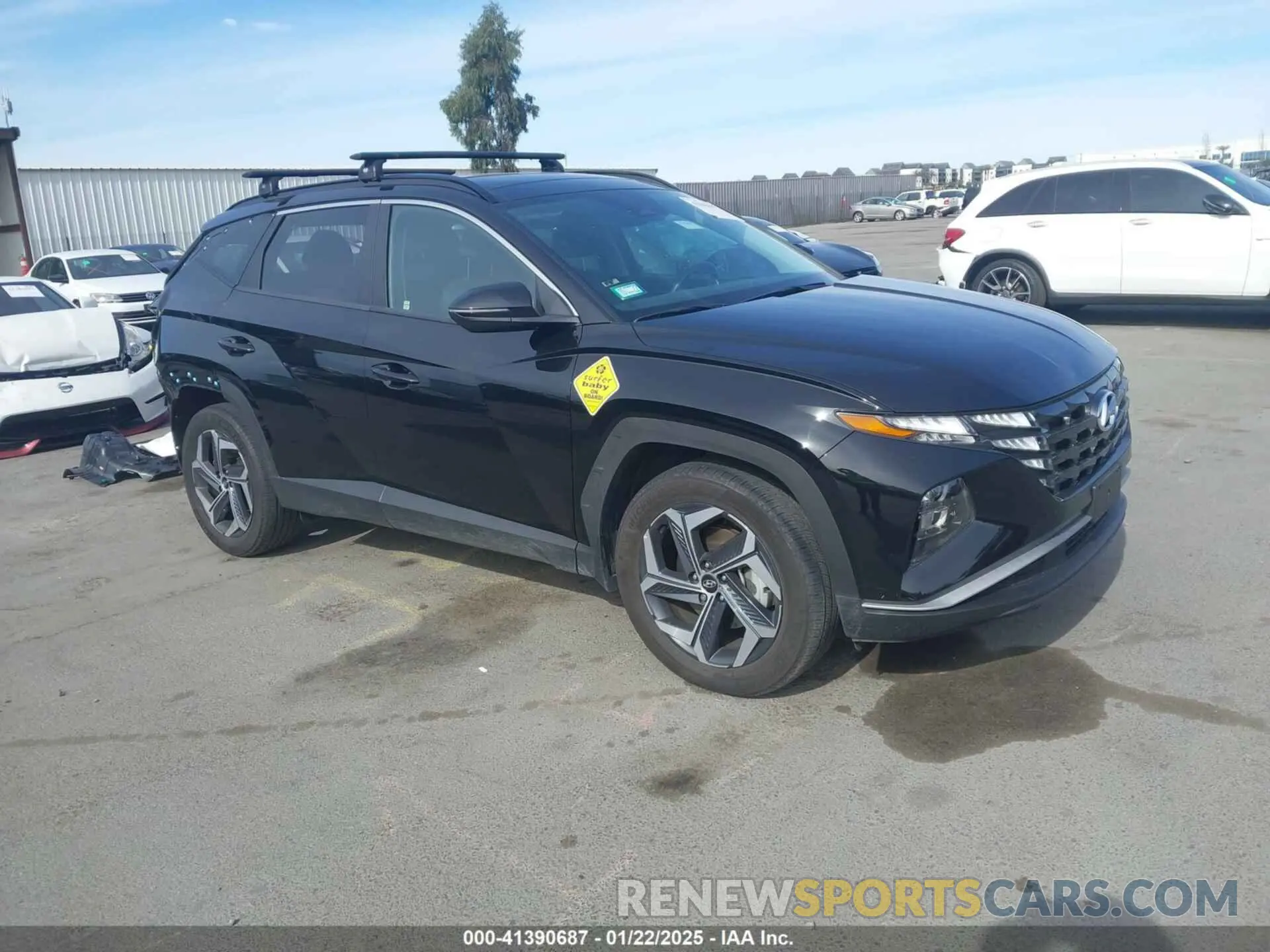 1 Photograph of a damaged car KM8JFCA18NU026370 HYUNDAI TUCSON HYBRID 2022