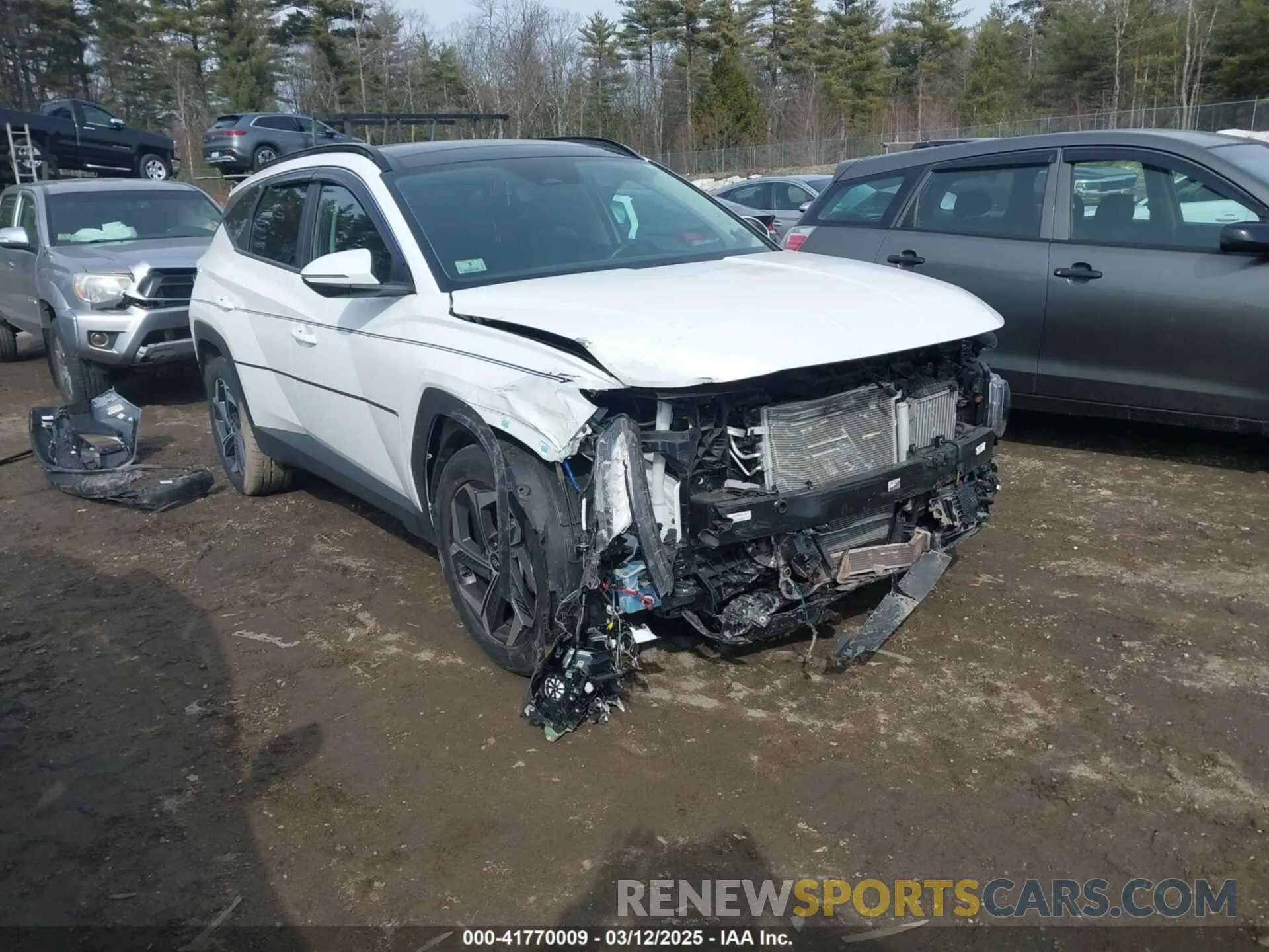 1 Photograph of a damaged car KM8JFCA18NU049213 HYUNDAI TUCSON HYBRID 2022