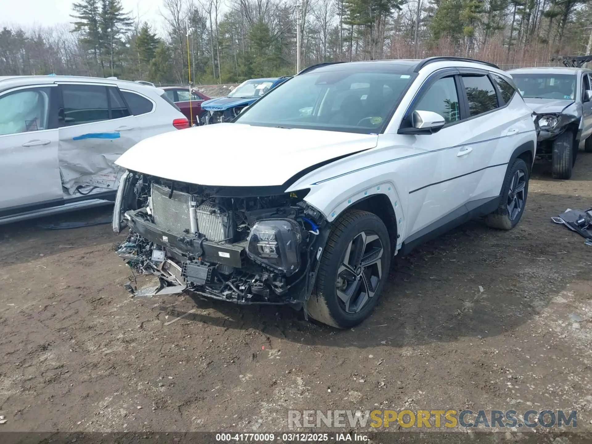 2 Photograph of a damaged car KM8JFCA18NU049213 HYUNDAI TUCSON HYBRID 2022
